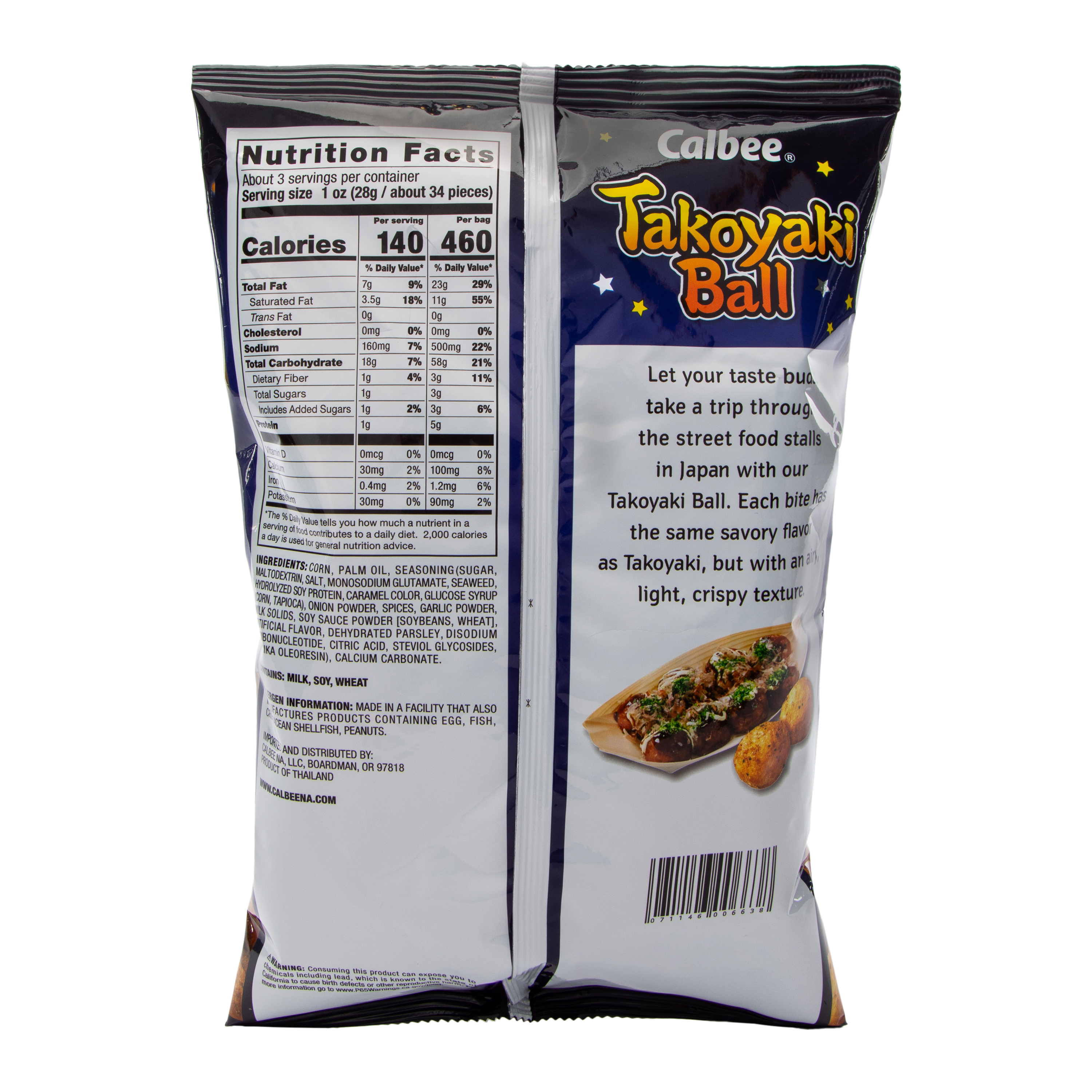Calbee® Takoyaki Ball Flavored Corn Snacks 3.17oz