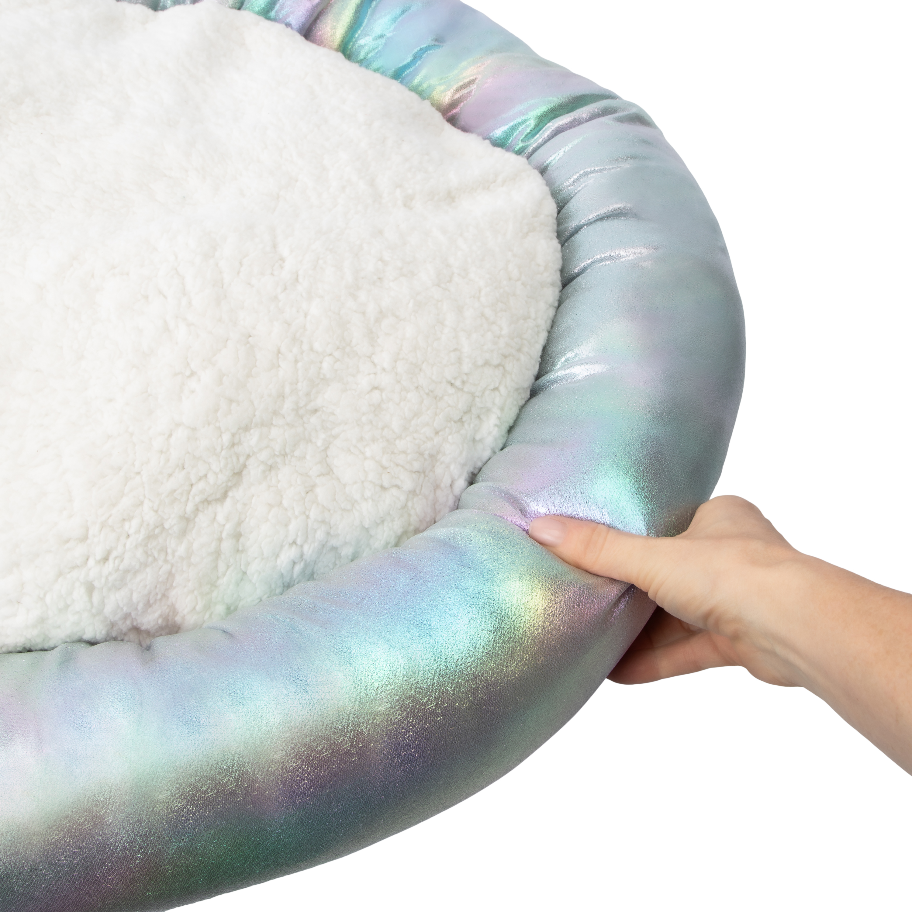 Iridescent Pet Round Bed