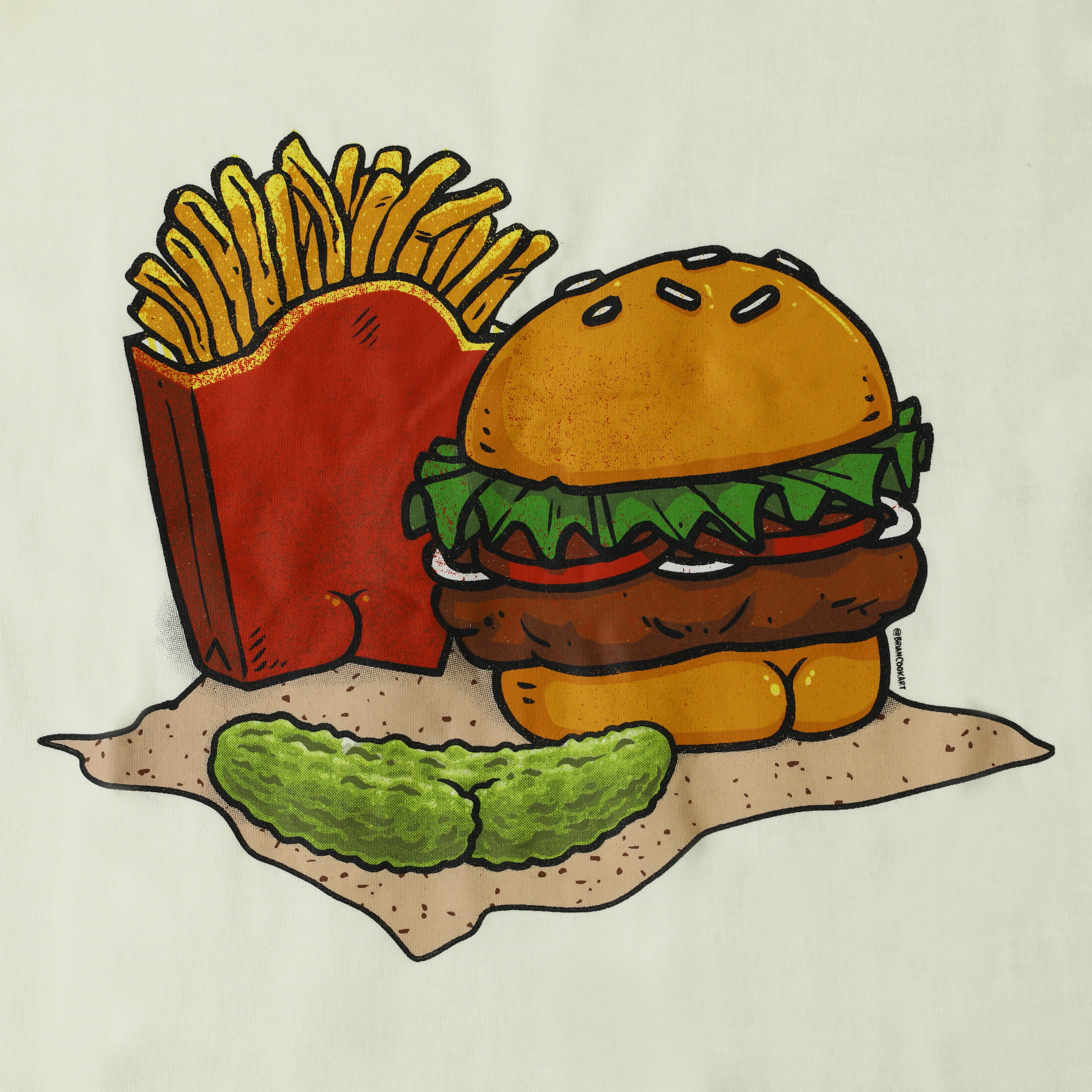 Butts On Things Burger Meal Graphic Tee