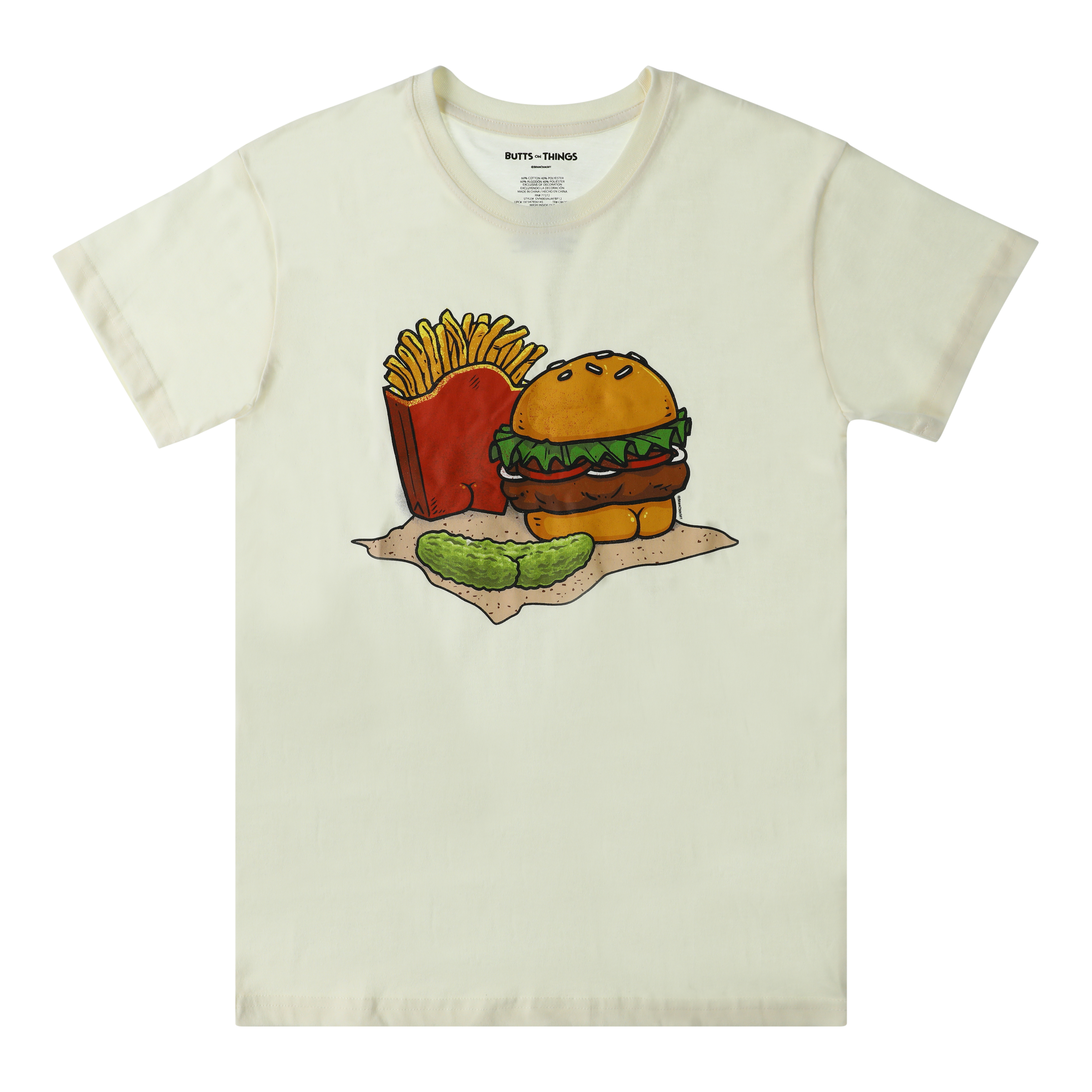 Butts On Things Burger Meal Graphic Tee