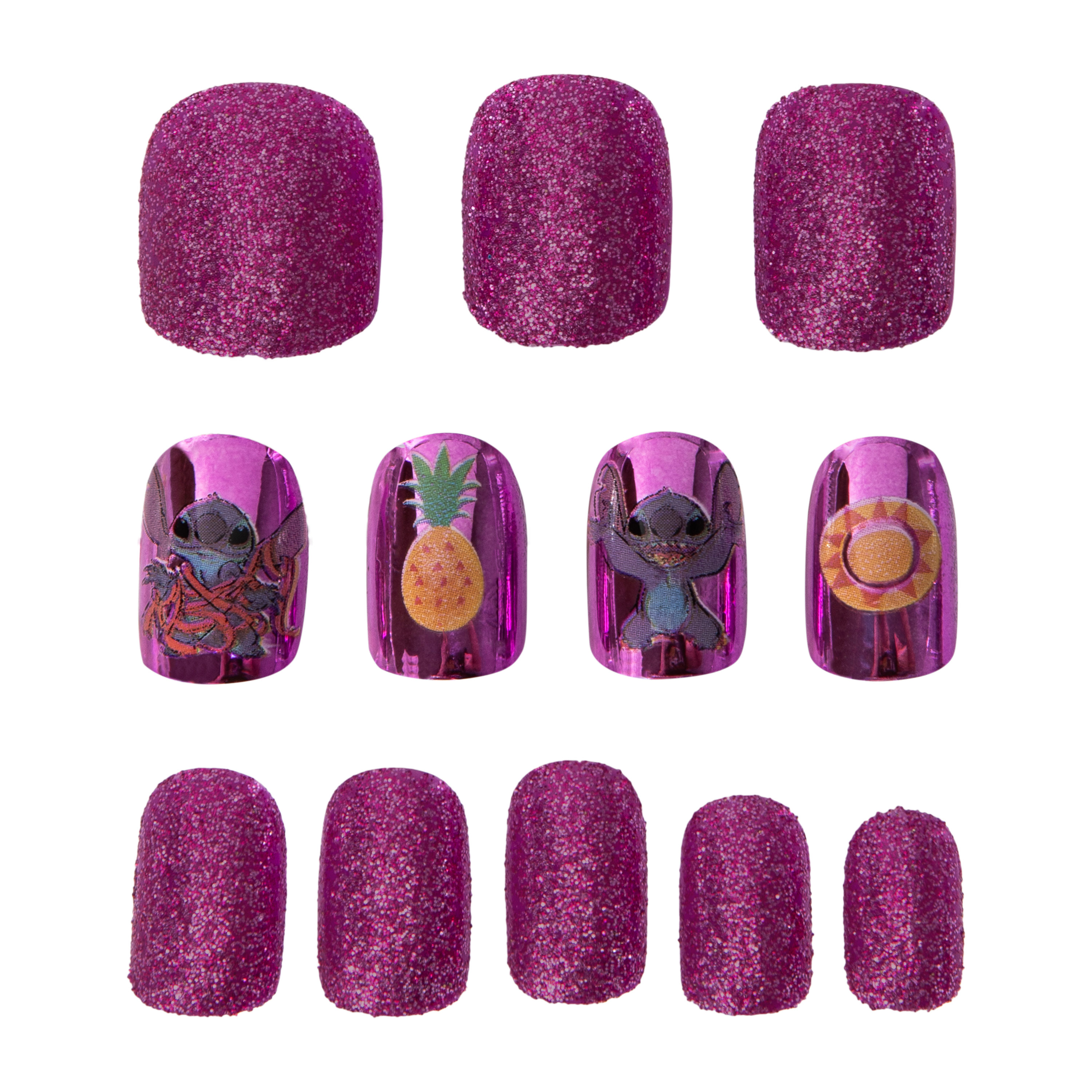 Disney Stitch Fun-Fashion Nails 36-Pieces.
