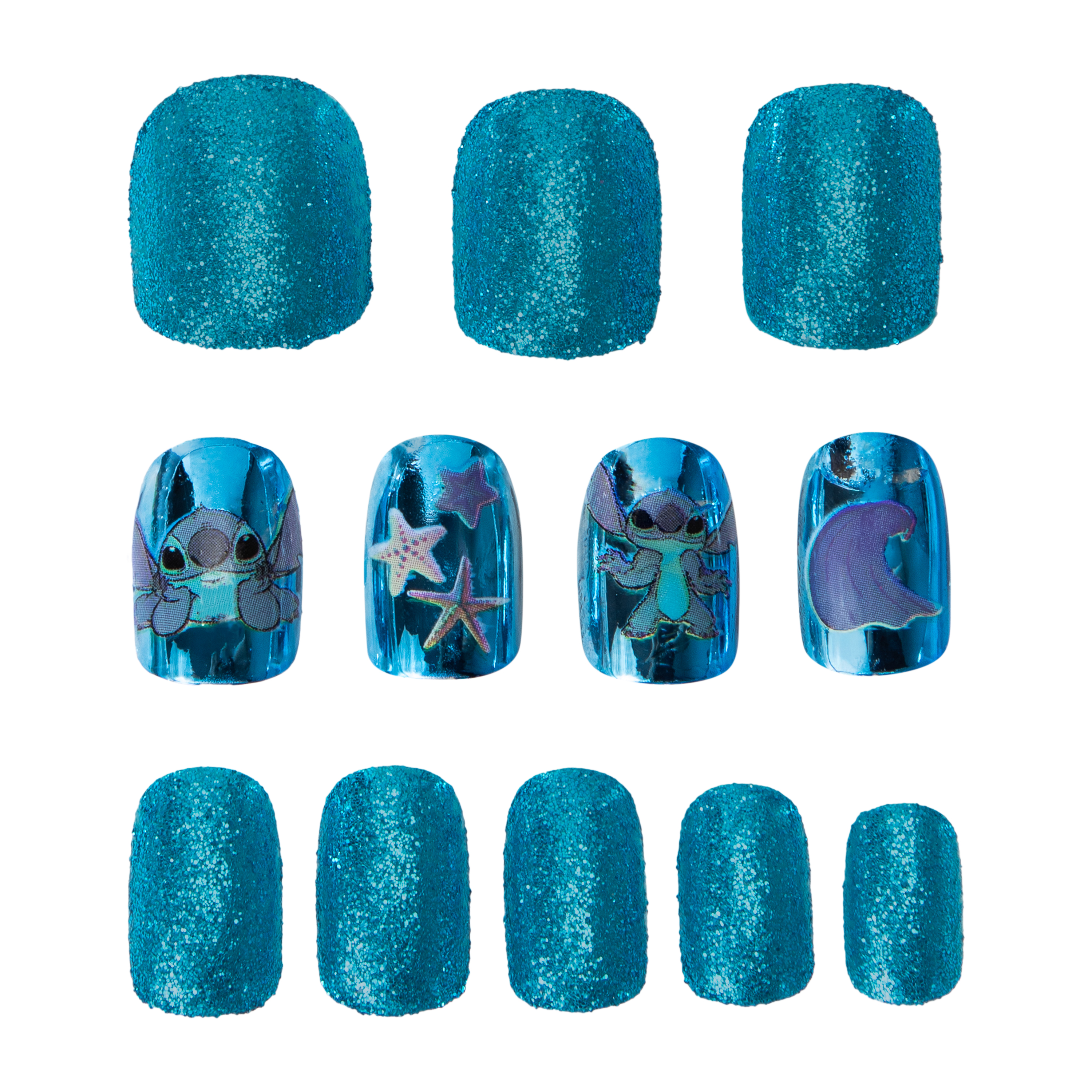Disney Stitch Fun-Fashion Nails 36-Pieces.