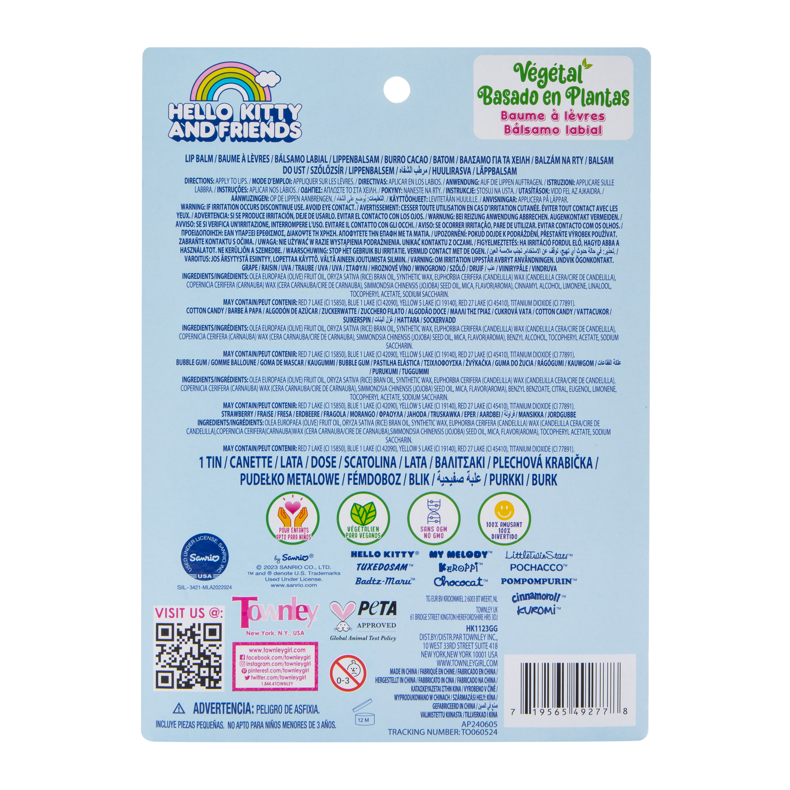 Hello Kitty And Friends® Plant-Based Lip Balm Set