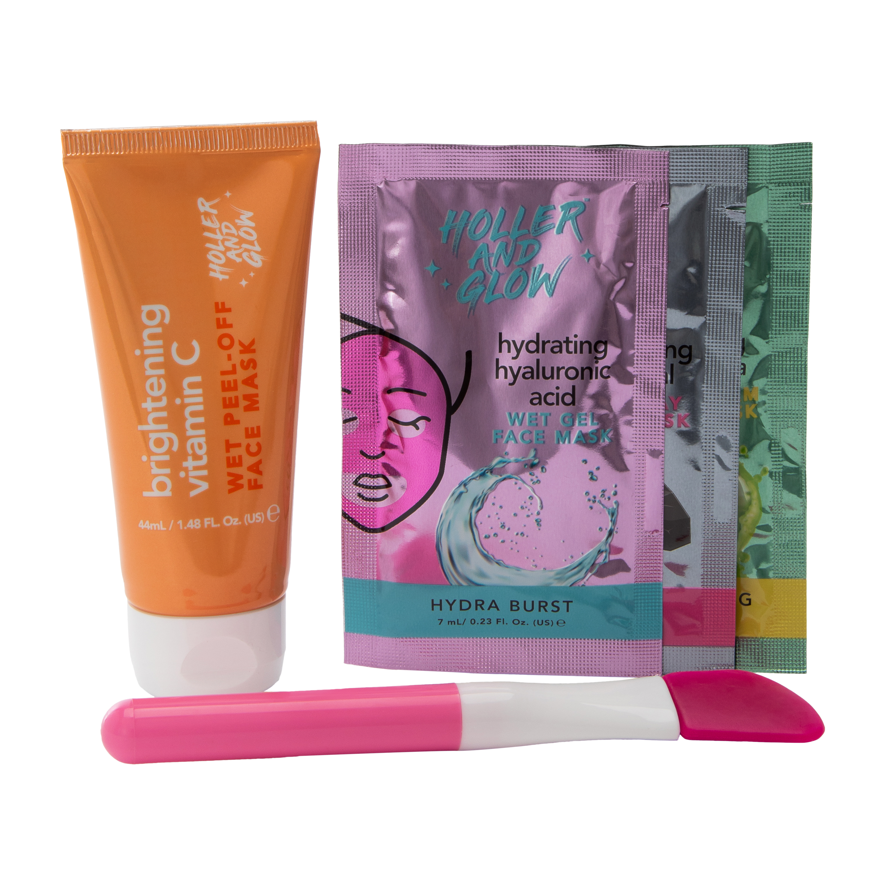 Holler & Glow Must-Have Masking Set And Applicator Brush 5-Piece Set