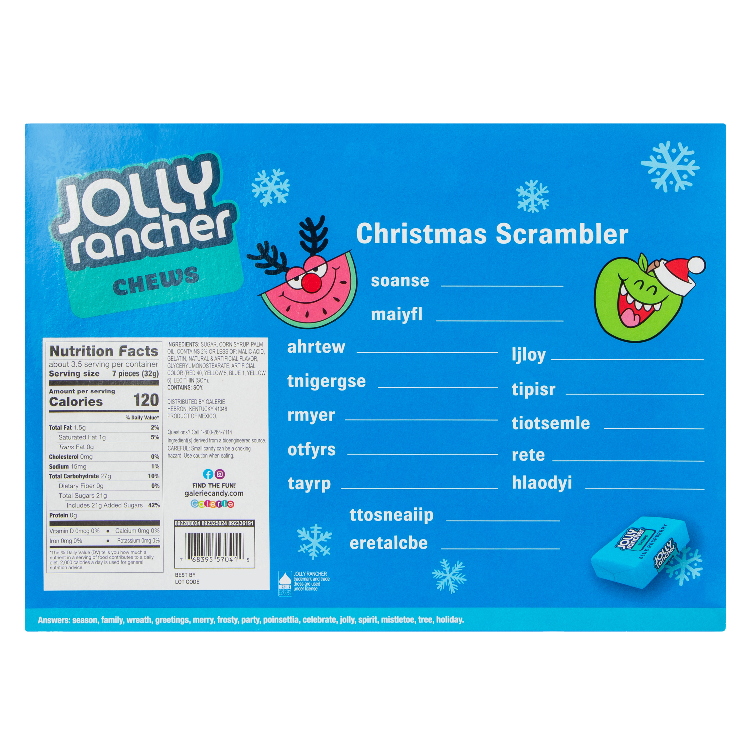 Jolly Rancher® Chews Countdown Calendar 3.8oz