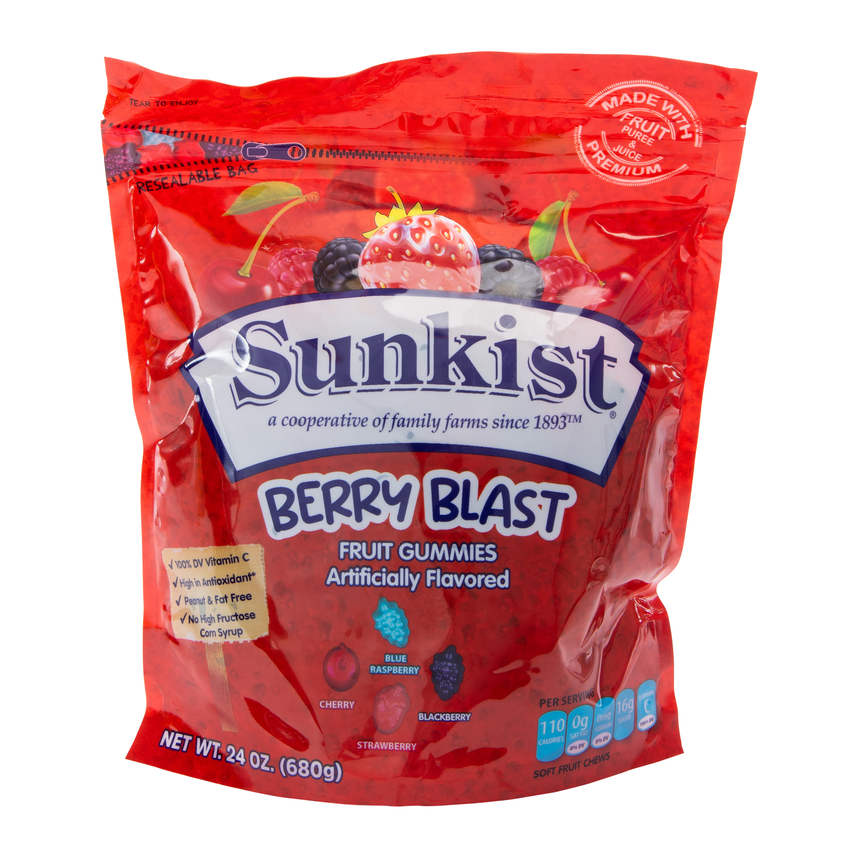 Sunkist® Berry Blast Fruit Gummies