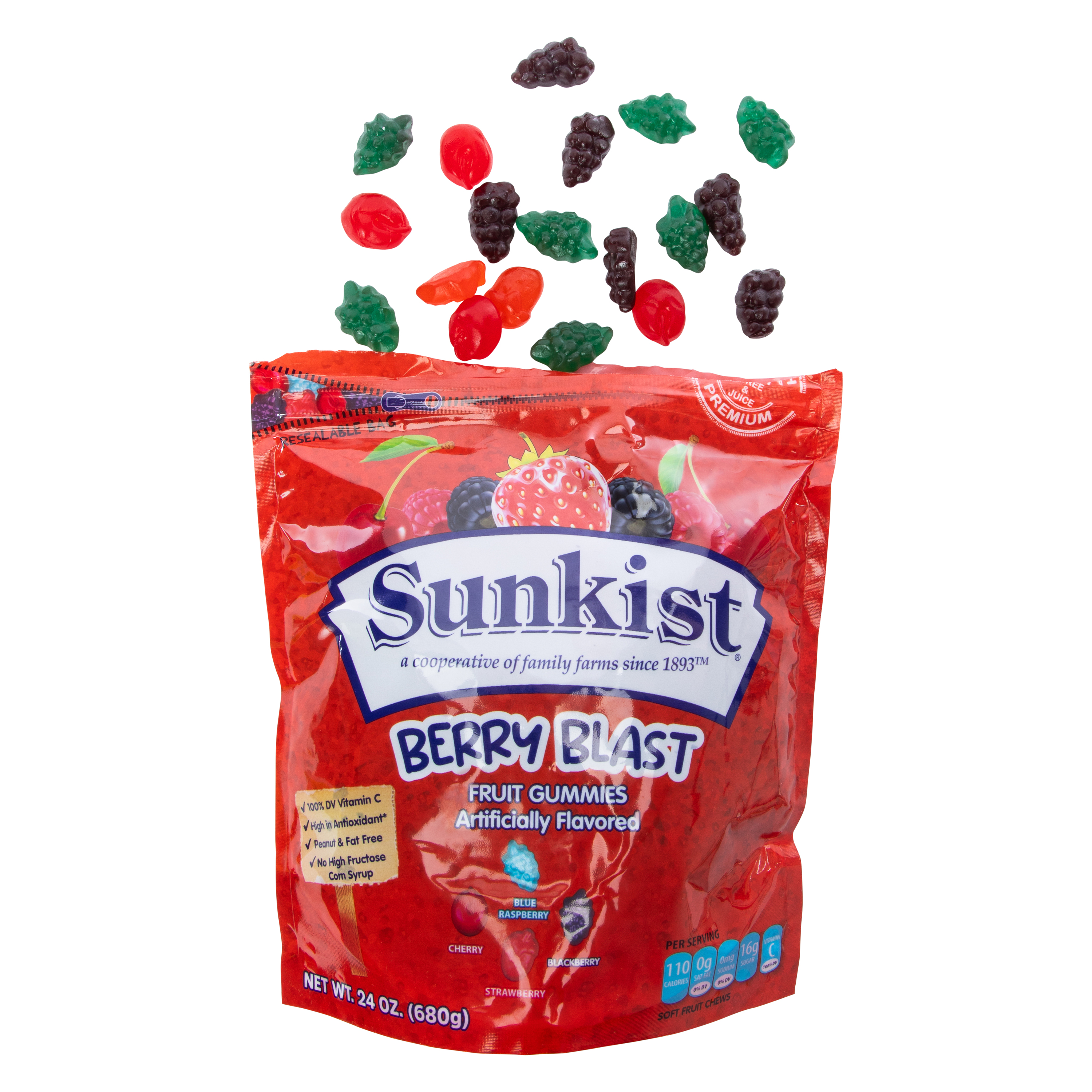Sunkist® Berry Blast Fruit Gummies