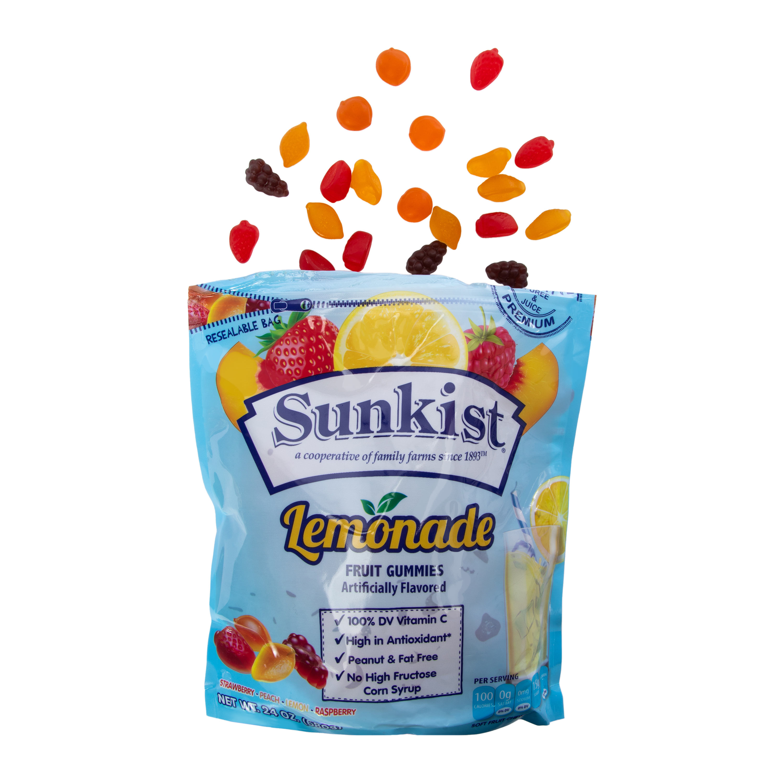 Sunkist® Lemonade Fruit Gummies 24oz