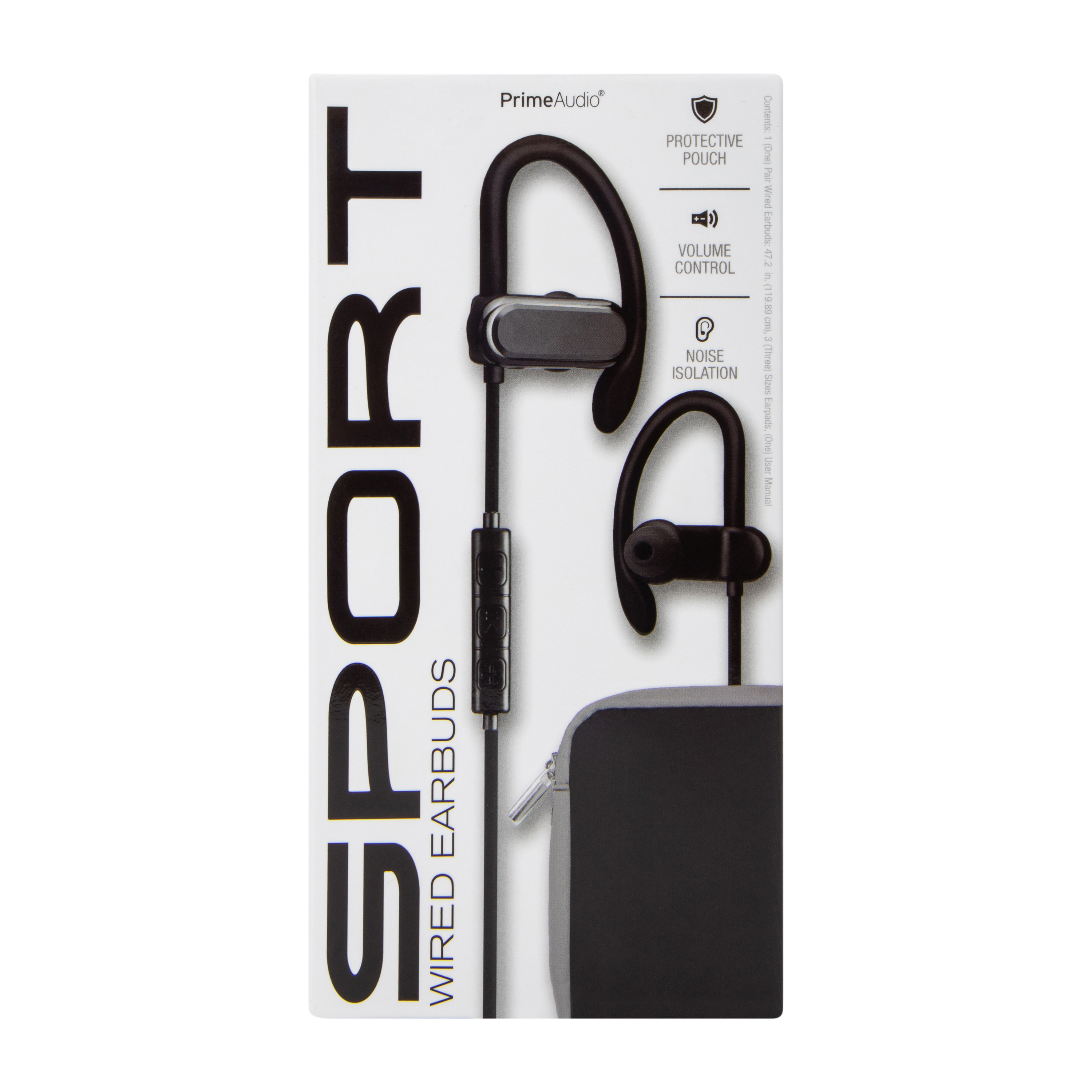 Sport Wired Earbuds With Noise Cancellation