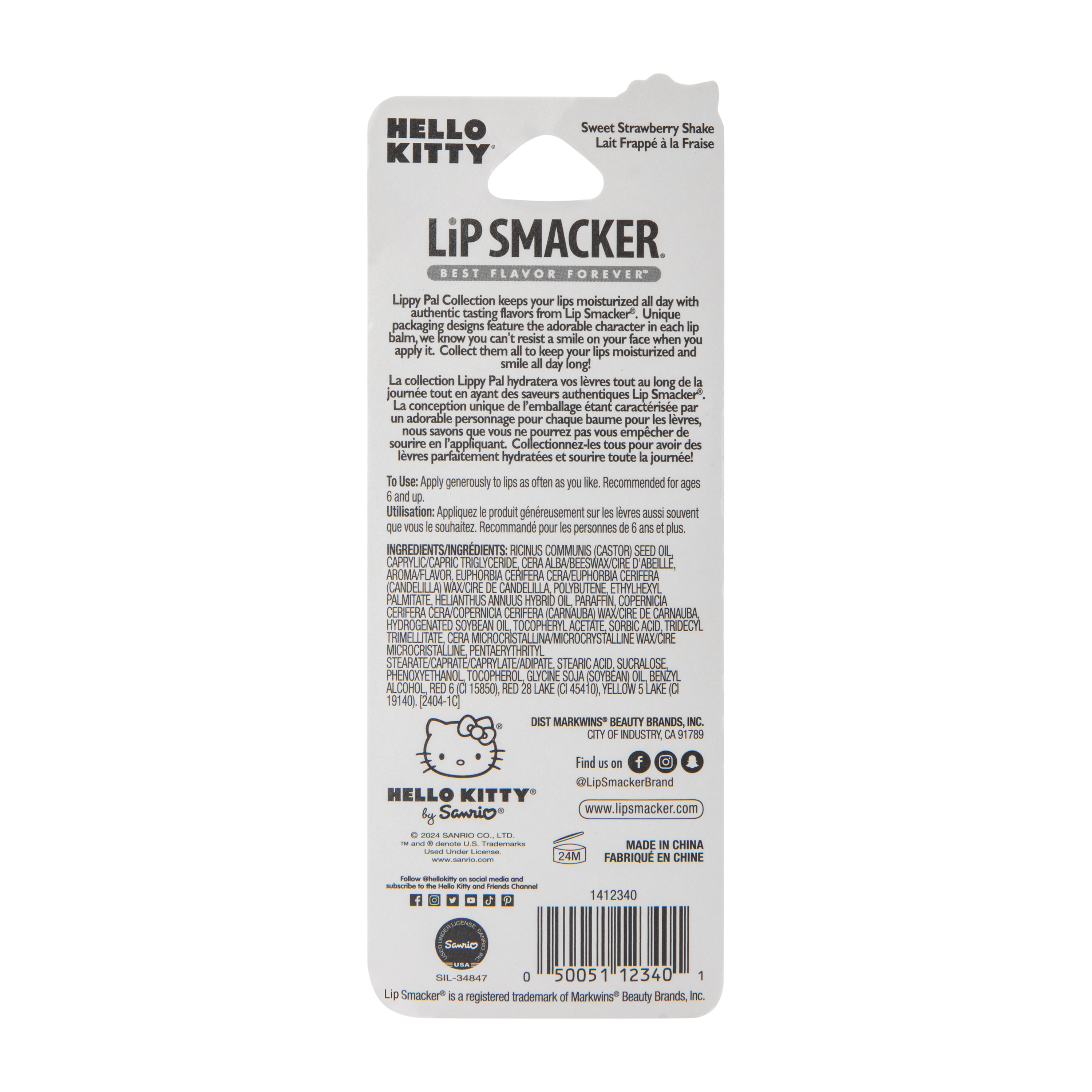 Hello Kitty® Holiday Strawberry Lip Smacker 0.14oz
