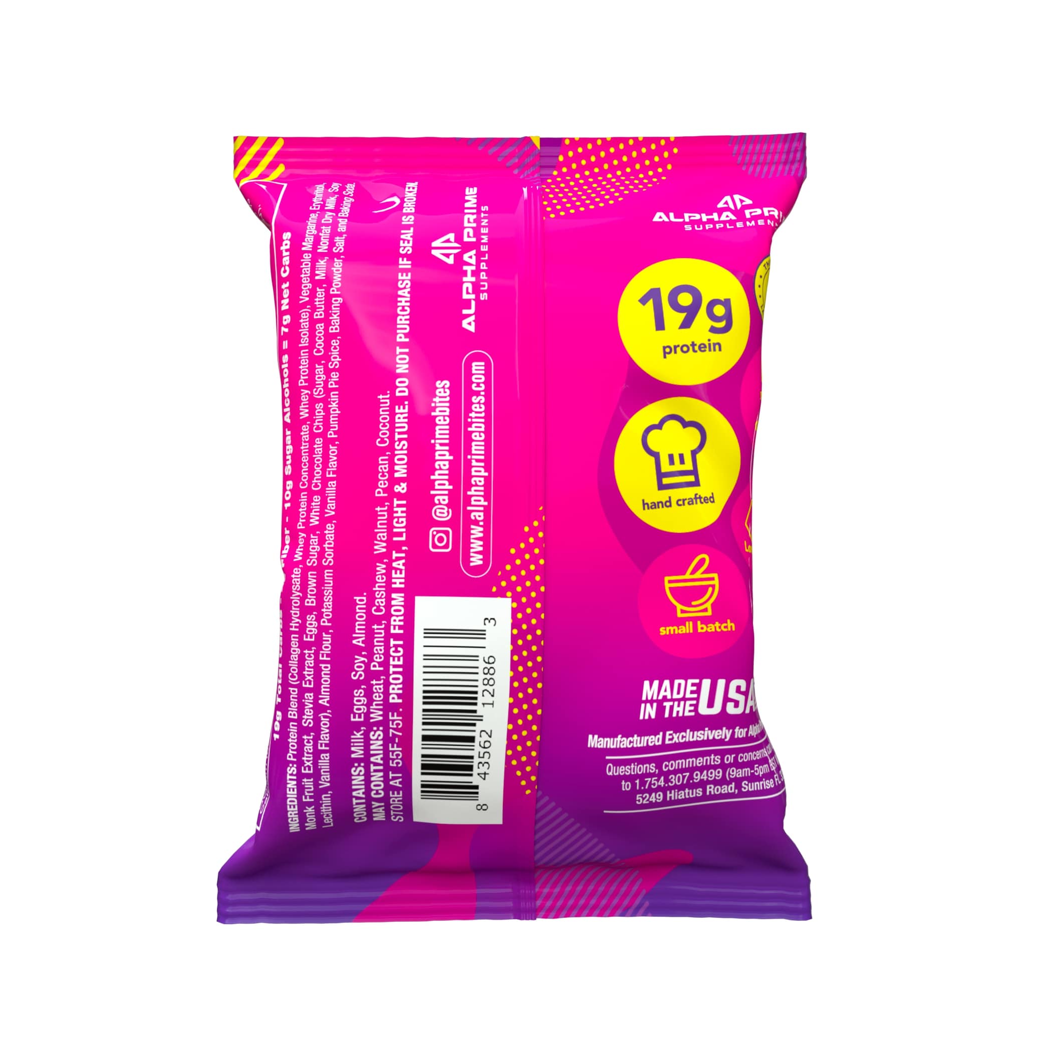 Prime Bites® Protein Brownie 2.29oz - Chocolate Glazed Donut