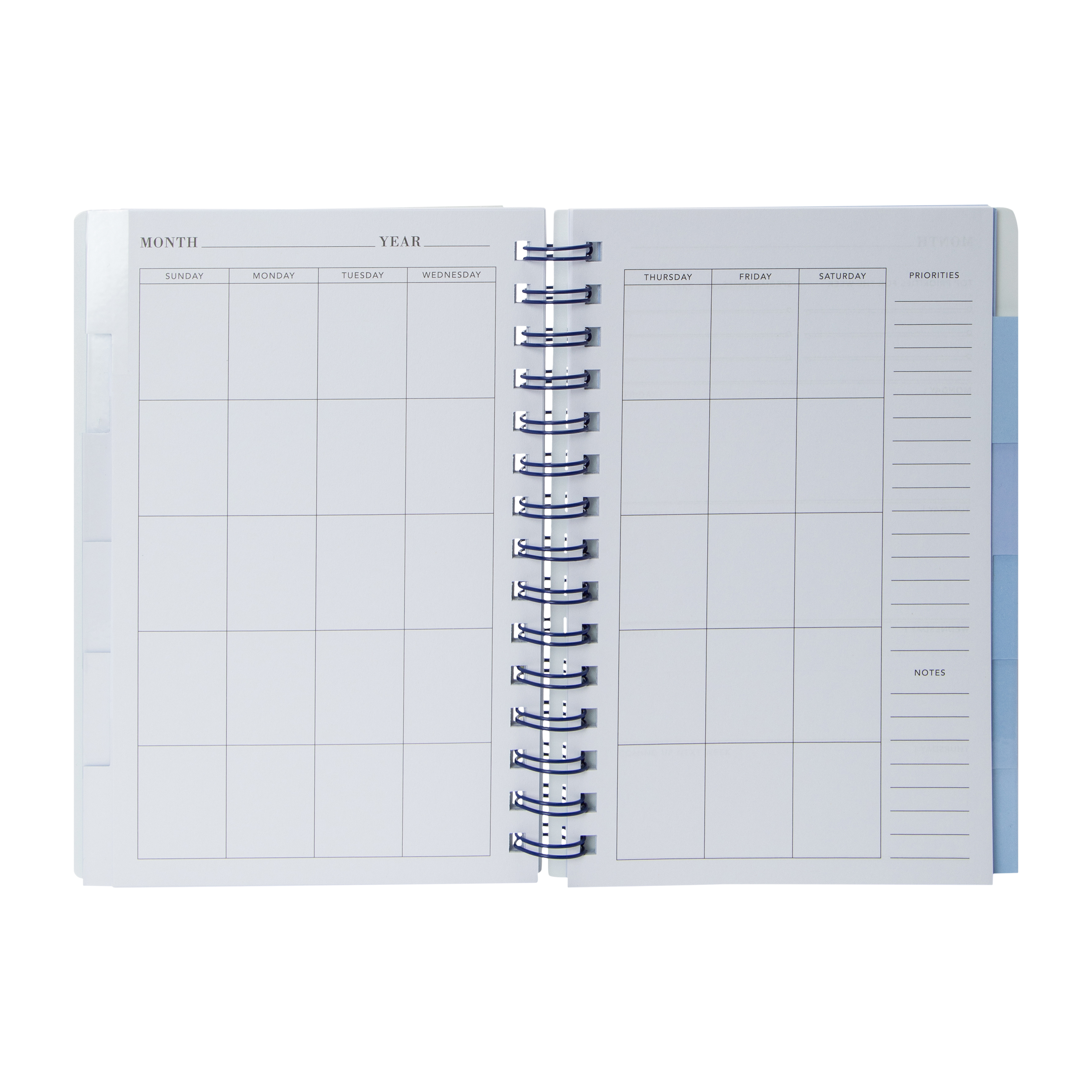 Daily Agenda Perpetual Monthly + Weekly Planner Book