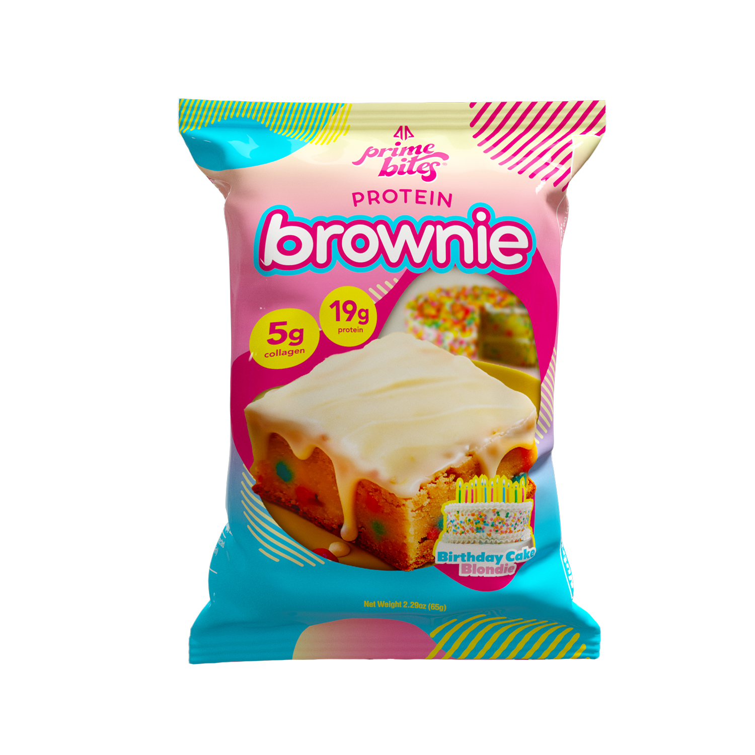 Prime Bites® Protein Brownie 2.29oz - Birthday Cake Blondie