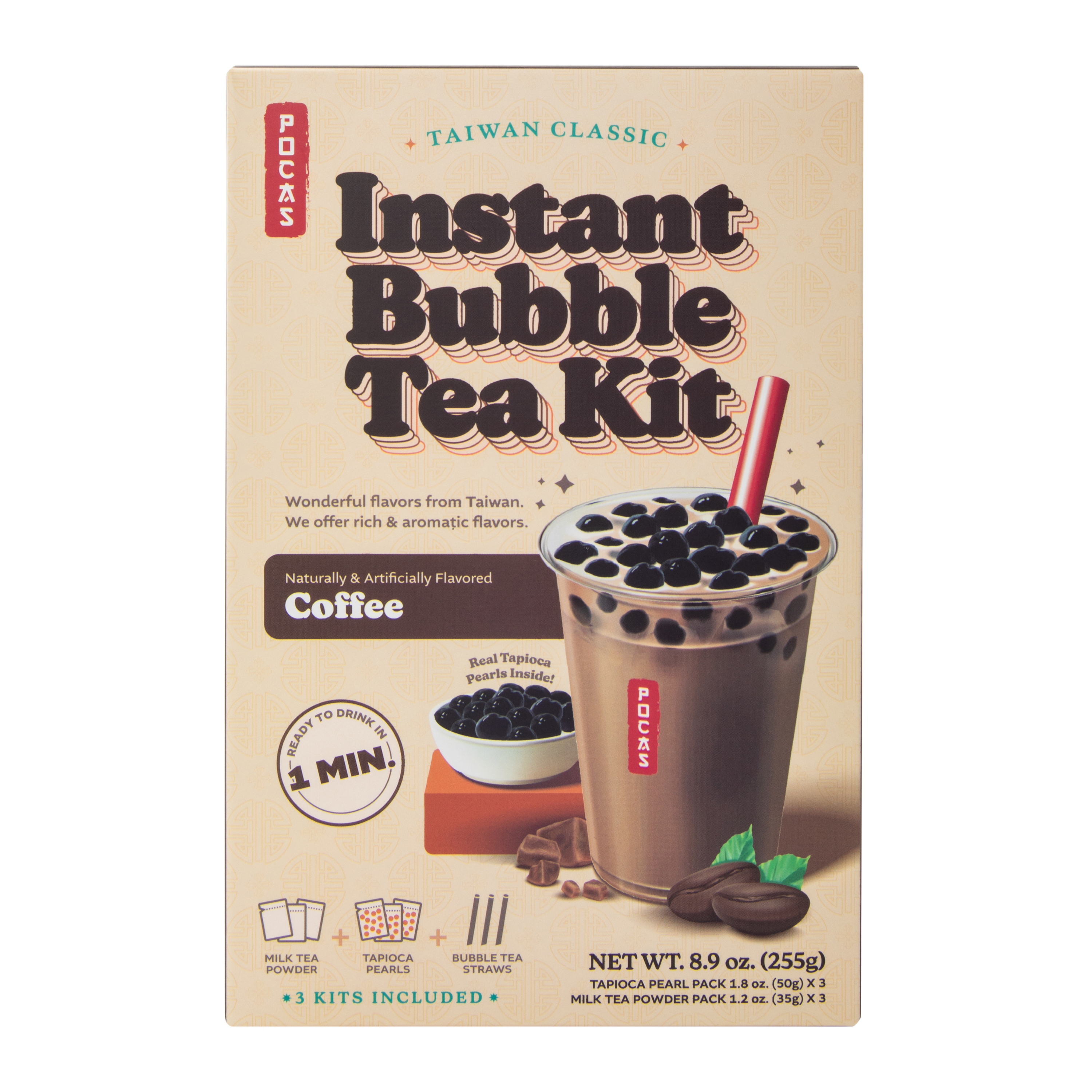 Pocas Instant Bubble Tea Kit 8.9oz - Coffee