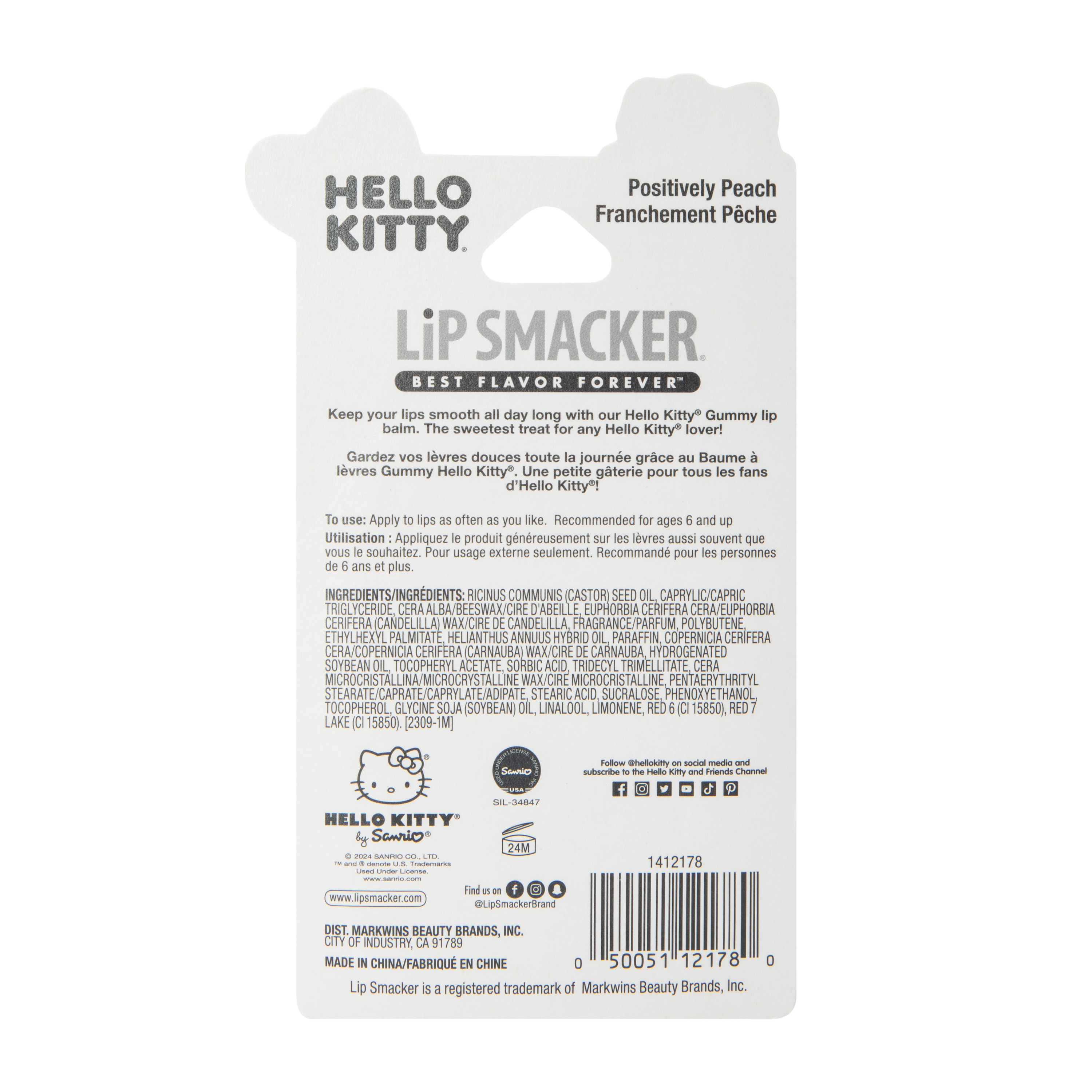 Hello Kitty® Peach Lip Smacker 0.23oz