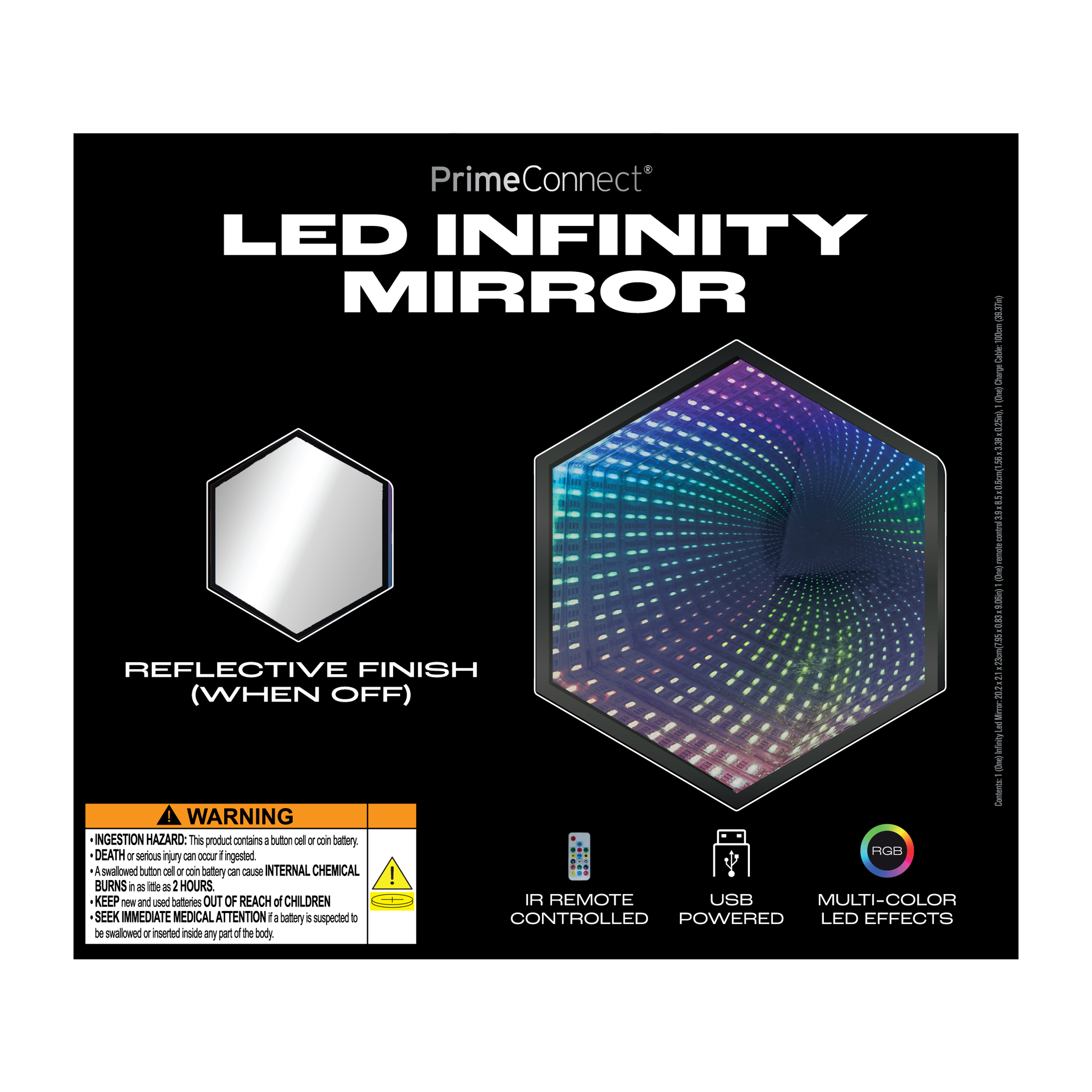 Hexagon LED Infinity Mirror