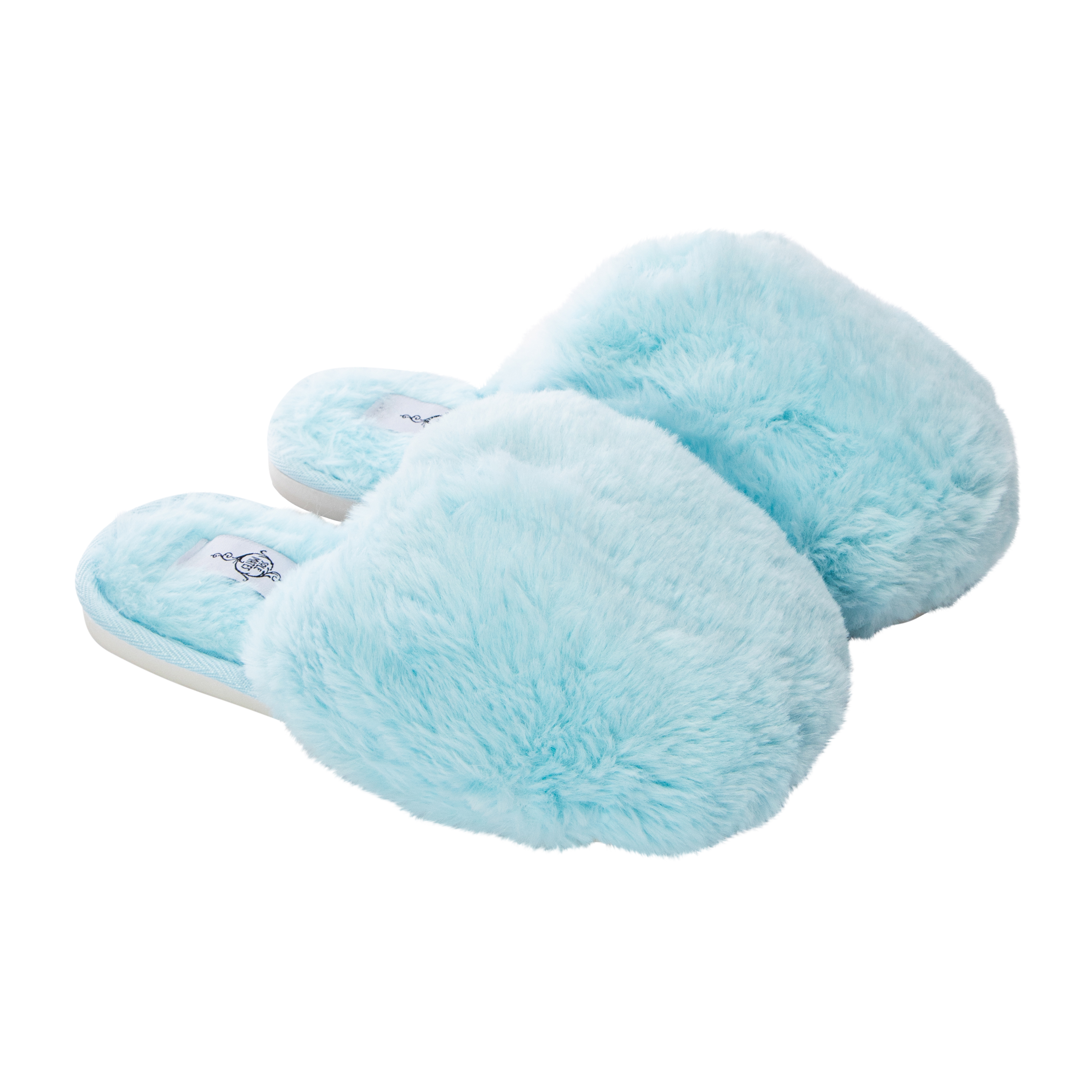Ladies Fluffy Faux Fur Slippers