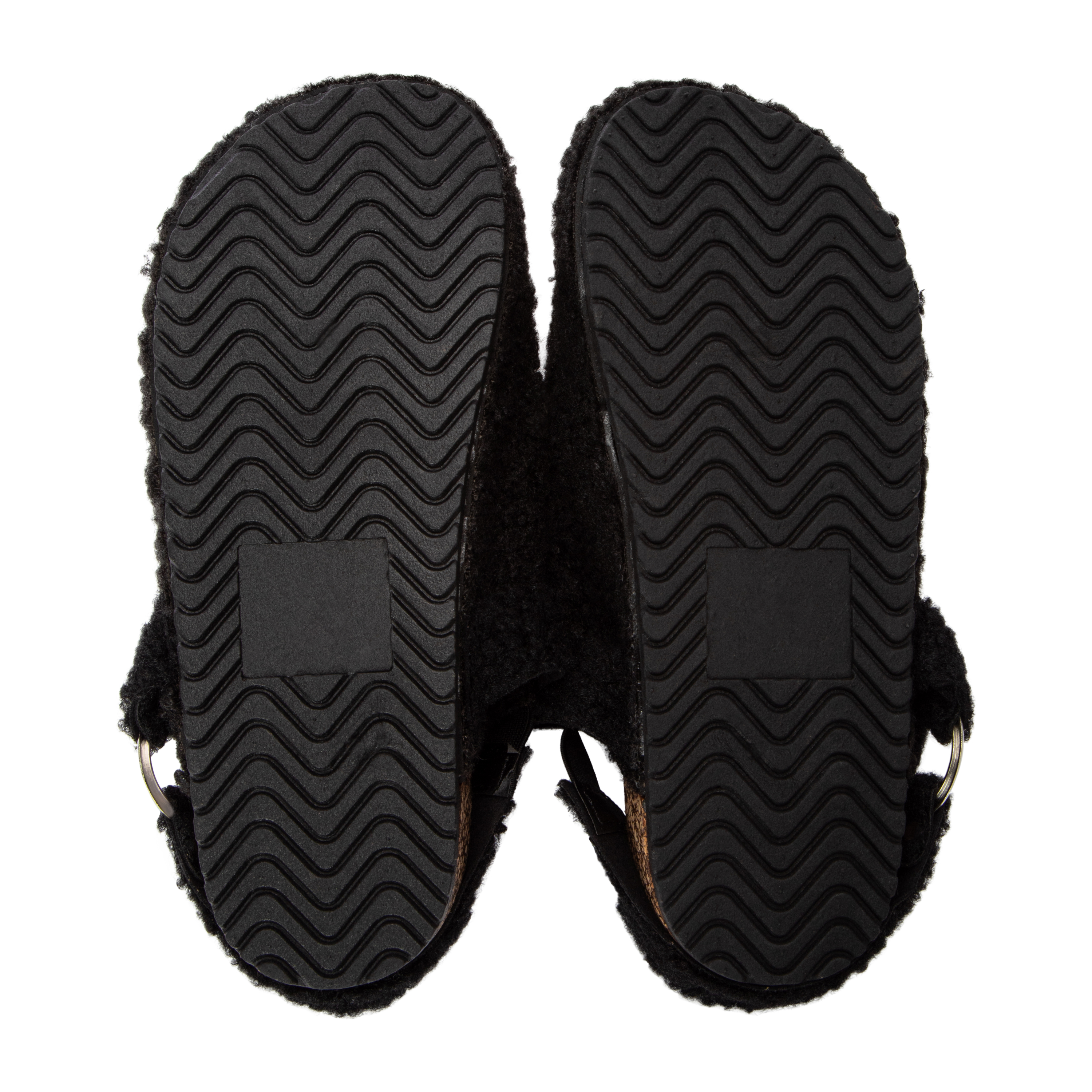 Sole Mates Sherpa Clog With Buckle