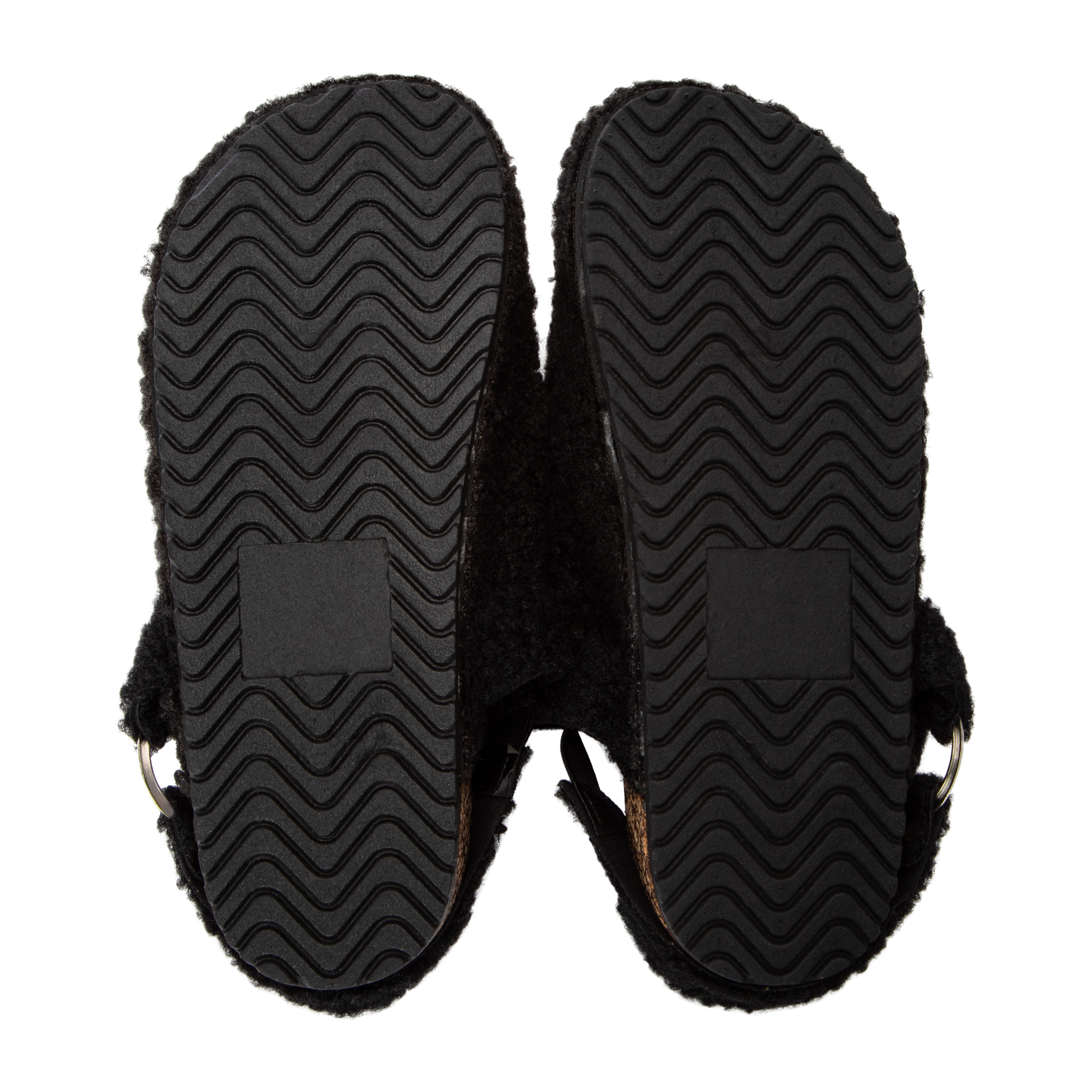 Sole Mates Sherpa Clog With Buckle