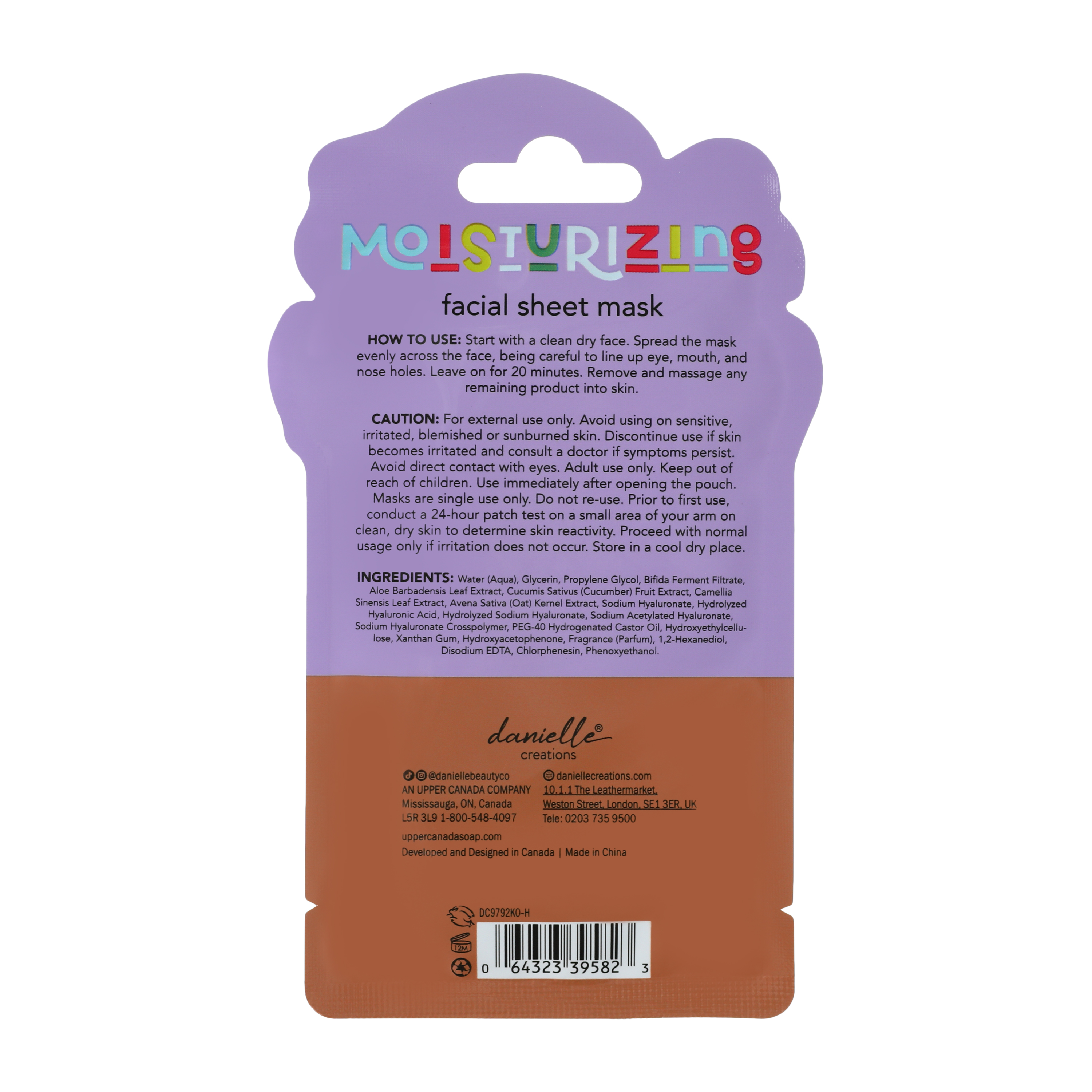 Danielle Creations® Cute Animal Facial Sheet Mask 0.88oz