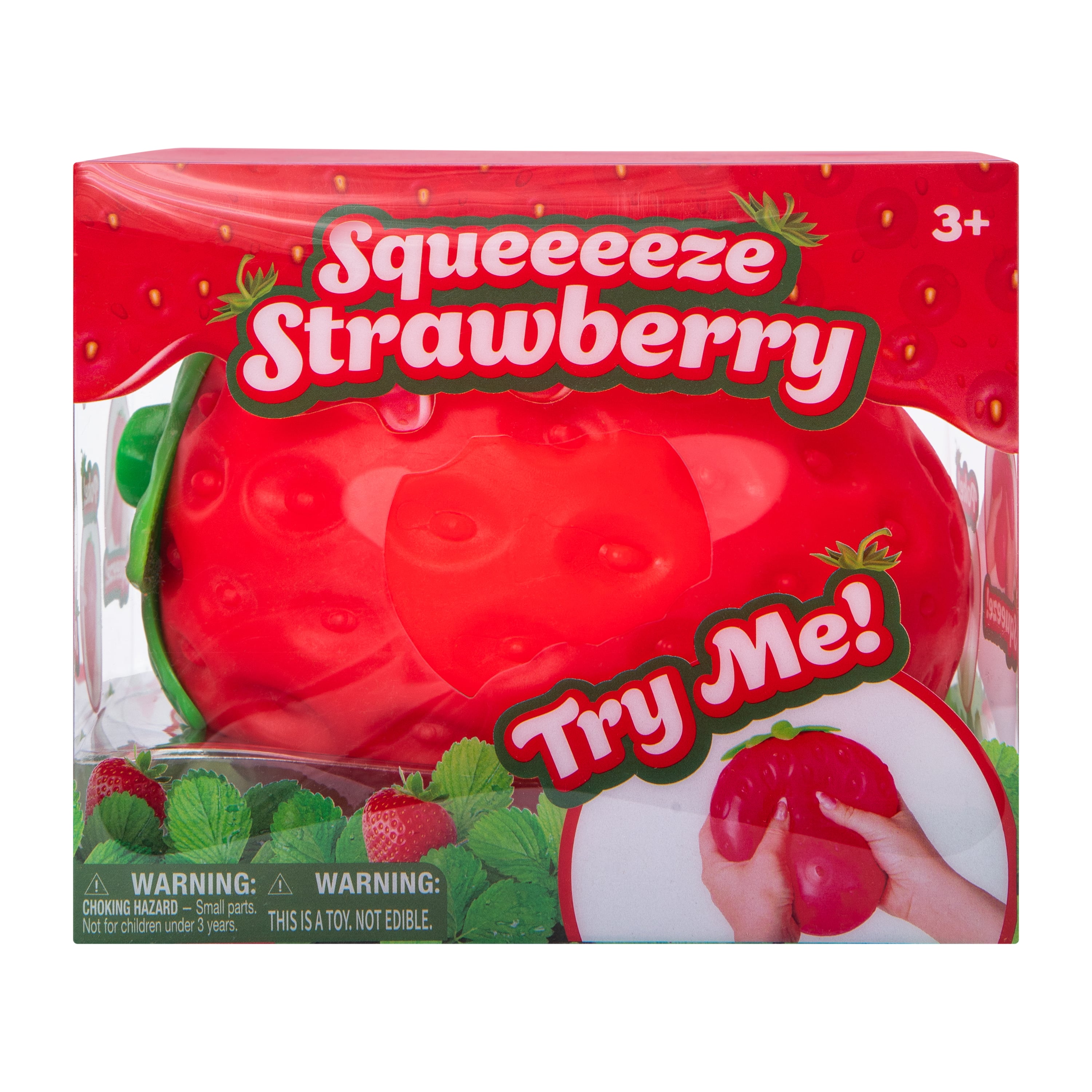 Squeeze Strawberry Toy | Five Below