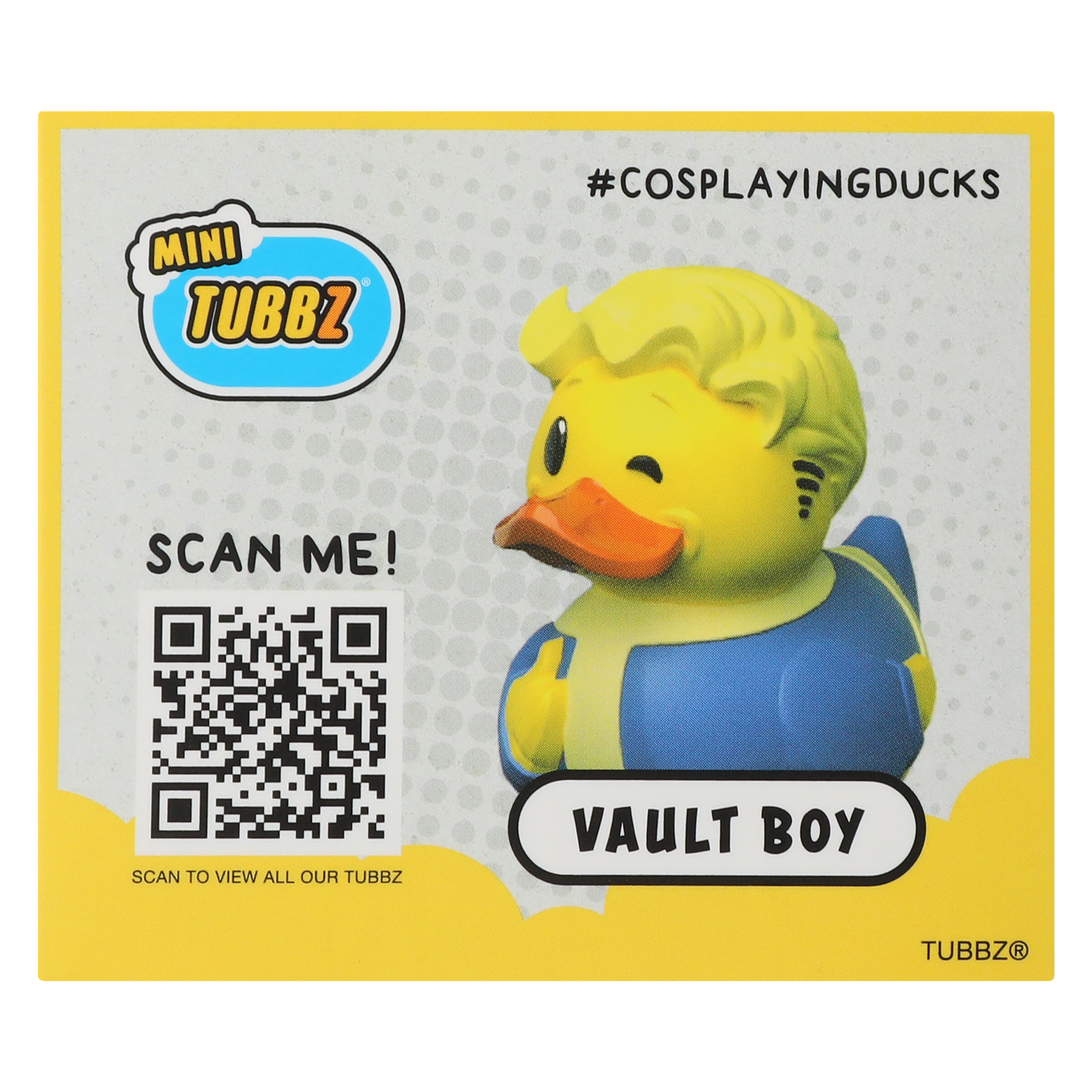 Fallout® Mini TUBBZ® Collectible Duck - Vault Boy
