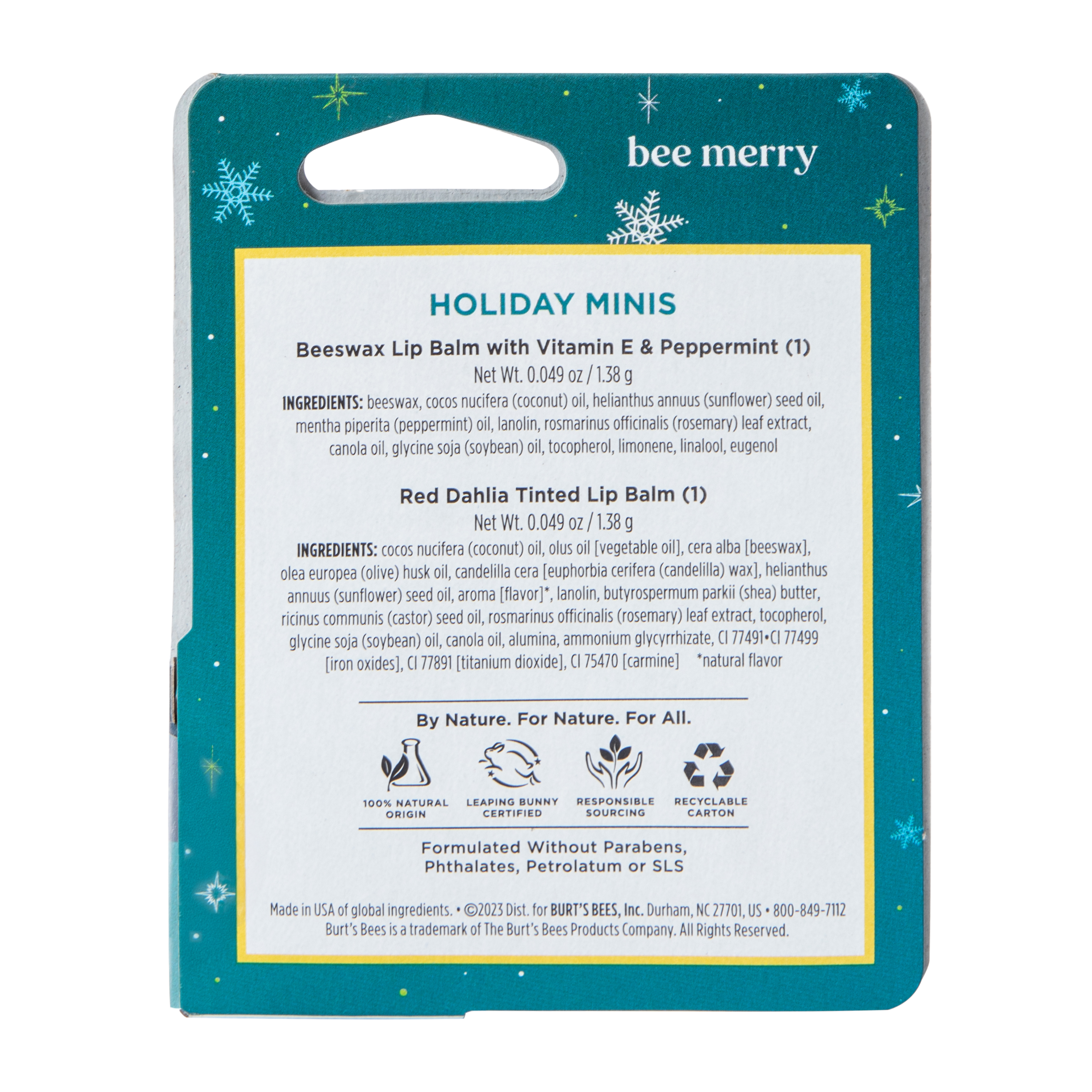 Burt's Bees® Holiday Minis Lip Balm 2-Pack