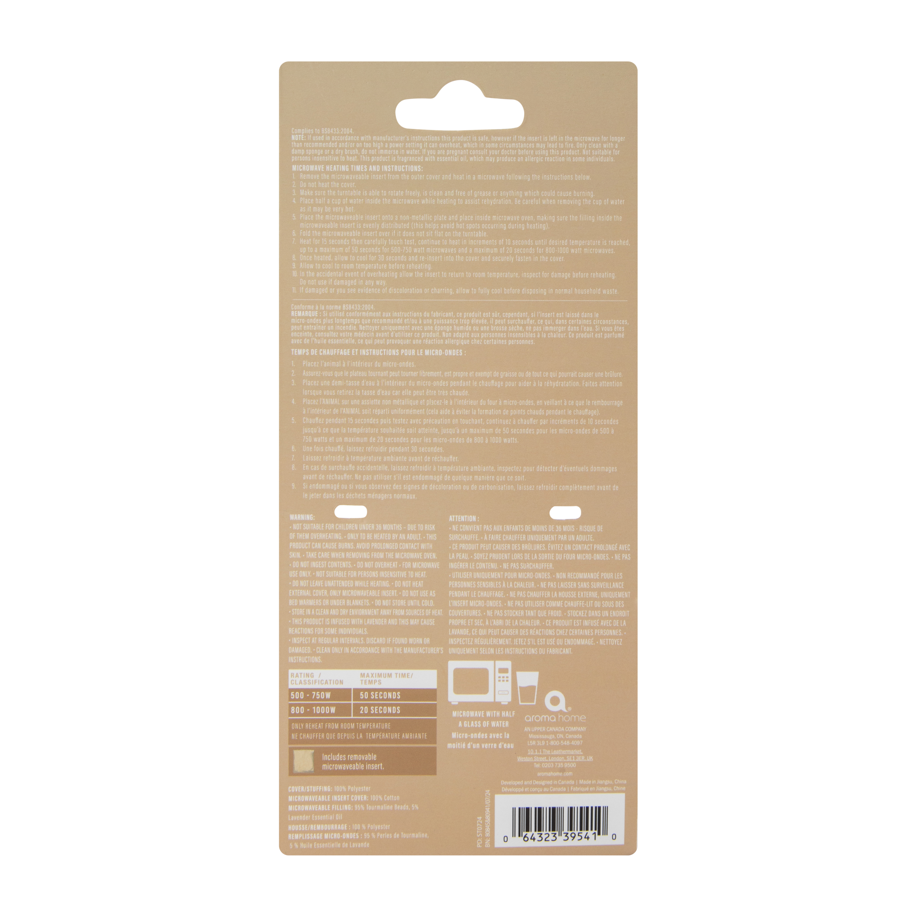 Aroma Home® Snuggable Hottie Warming Plush