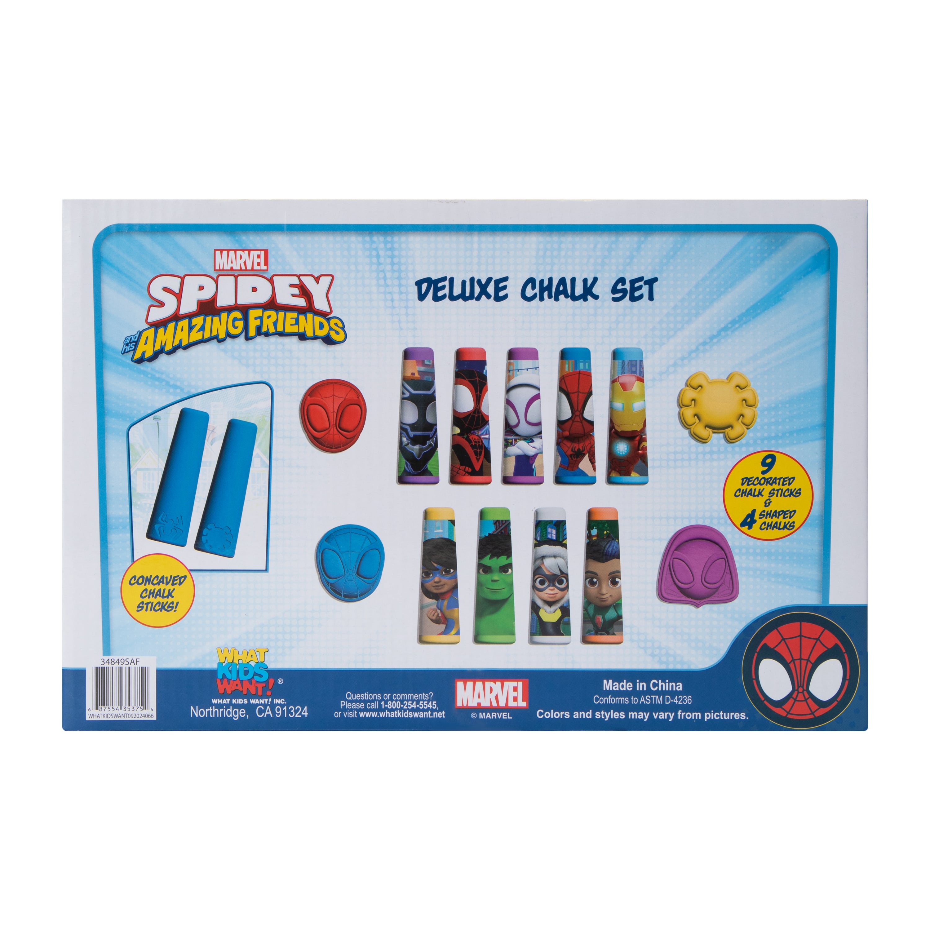 Spidey And His Amazing Friends Deluxe Chalk Set