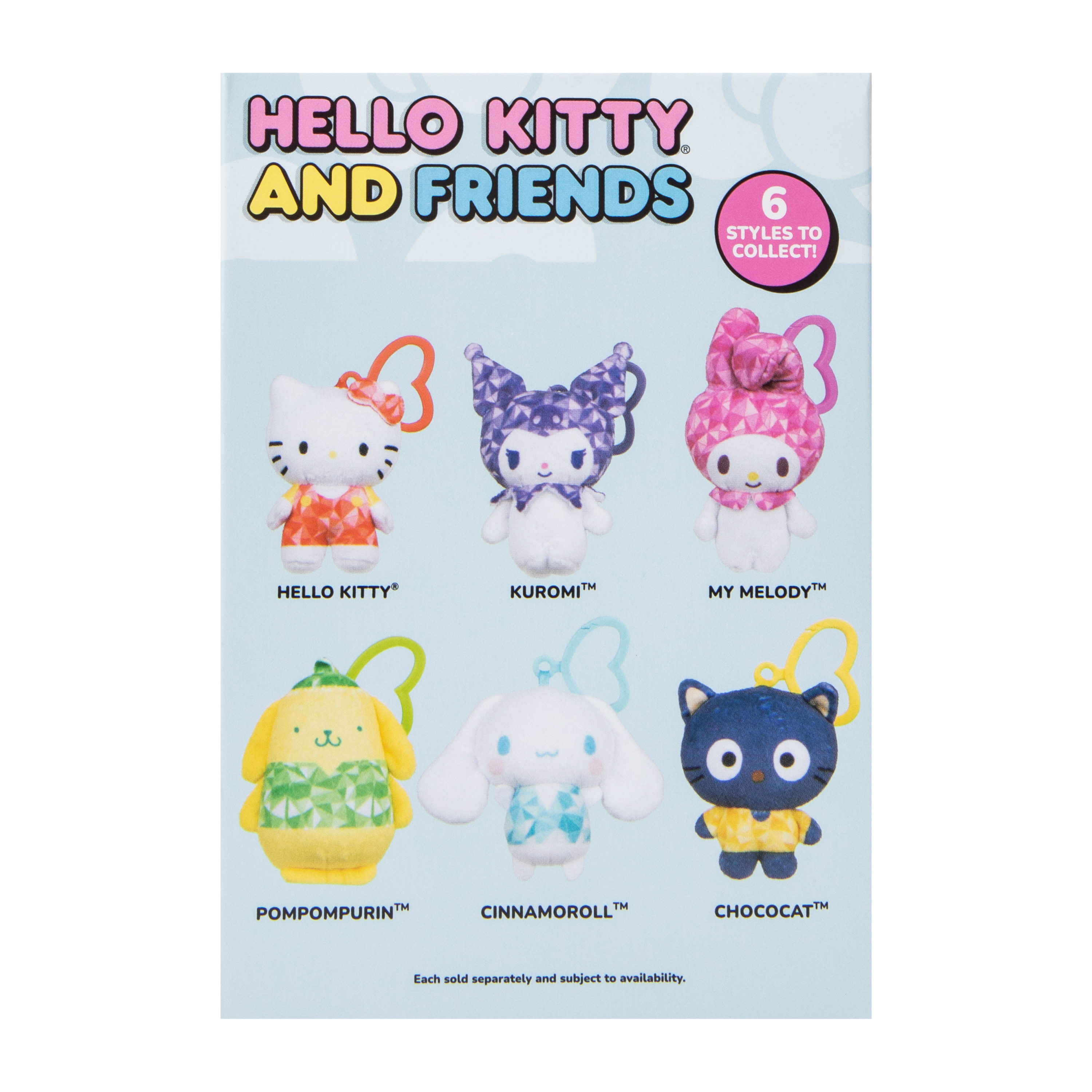 Hello Kitty And Friends® Clip-On Blind Plush (Styles May Vary