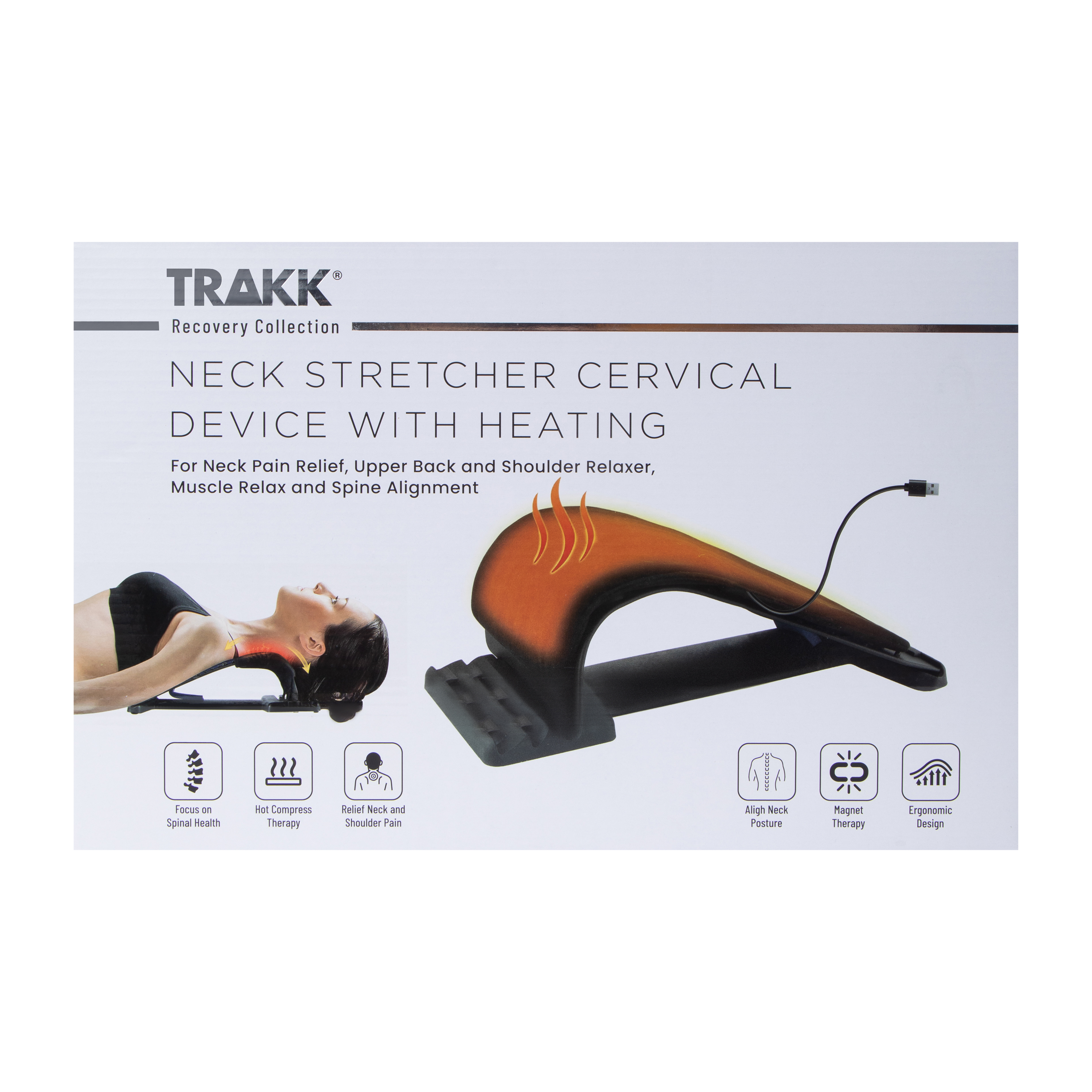 Trakk® Neck Stretcher Cervical  Device With Heating