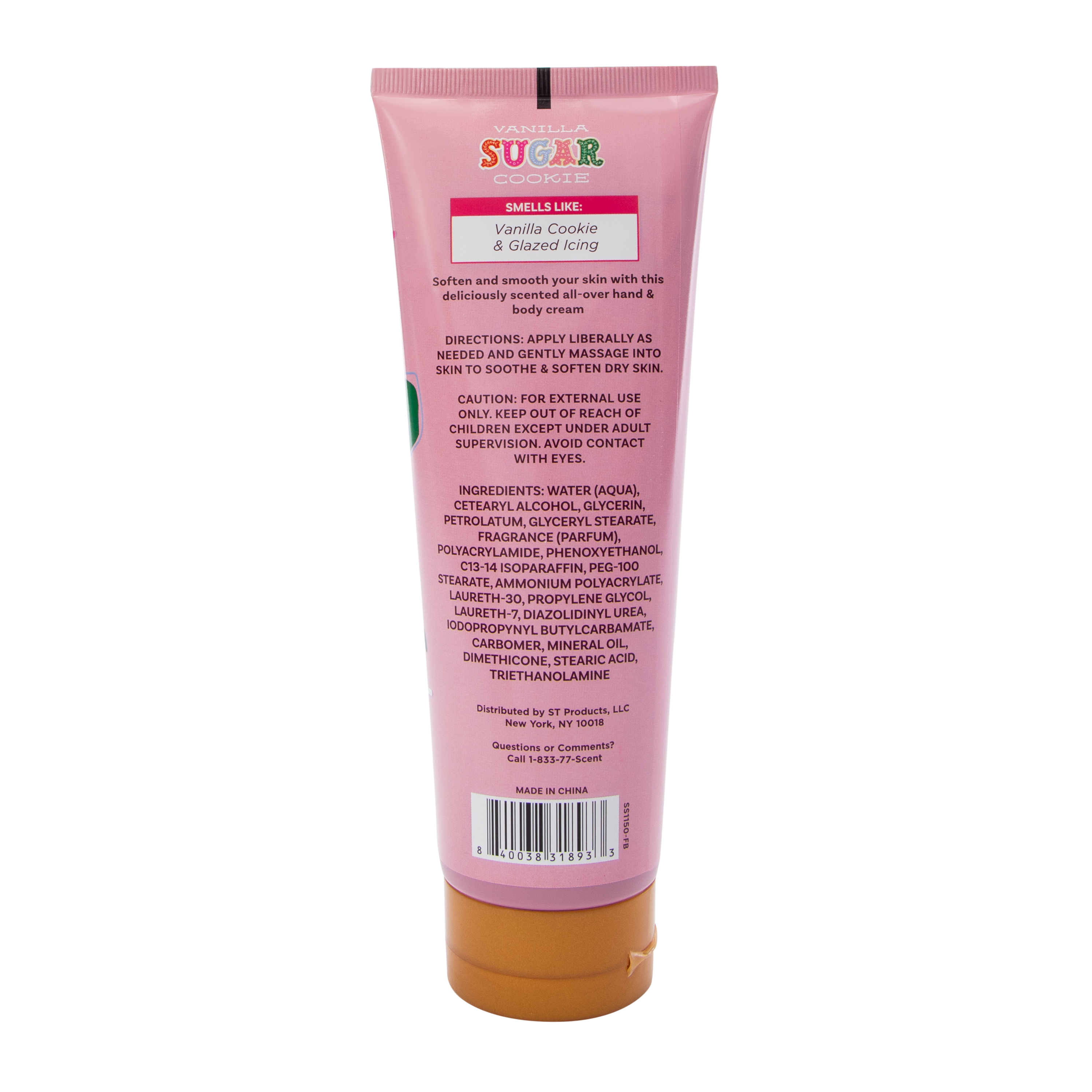 Vanilla Sugar Cookie Hand & Body Cream 8oz