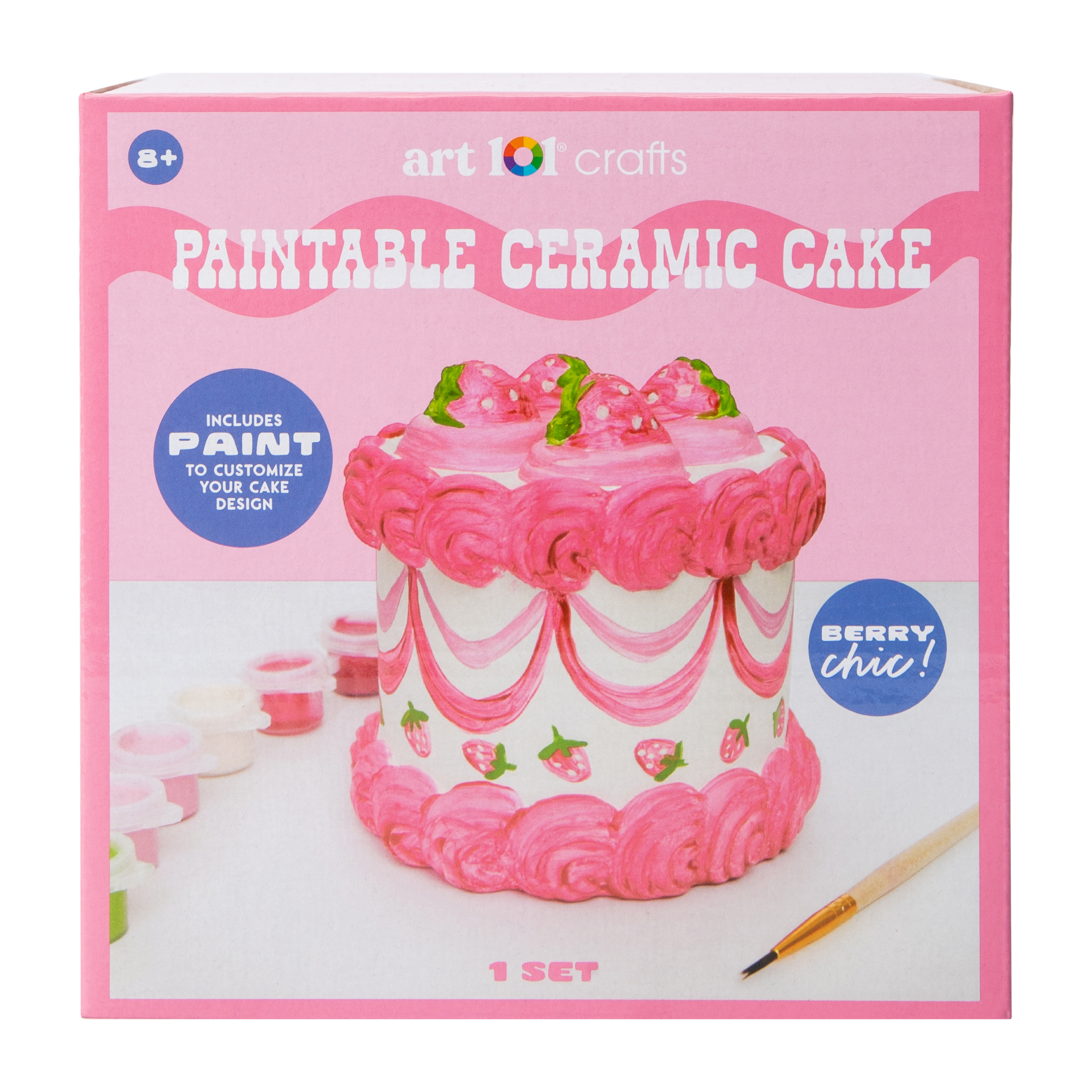 Art 101® Crafts Paintable Ceramic Dessert Set