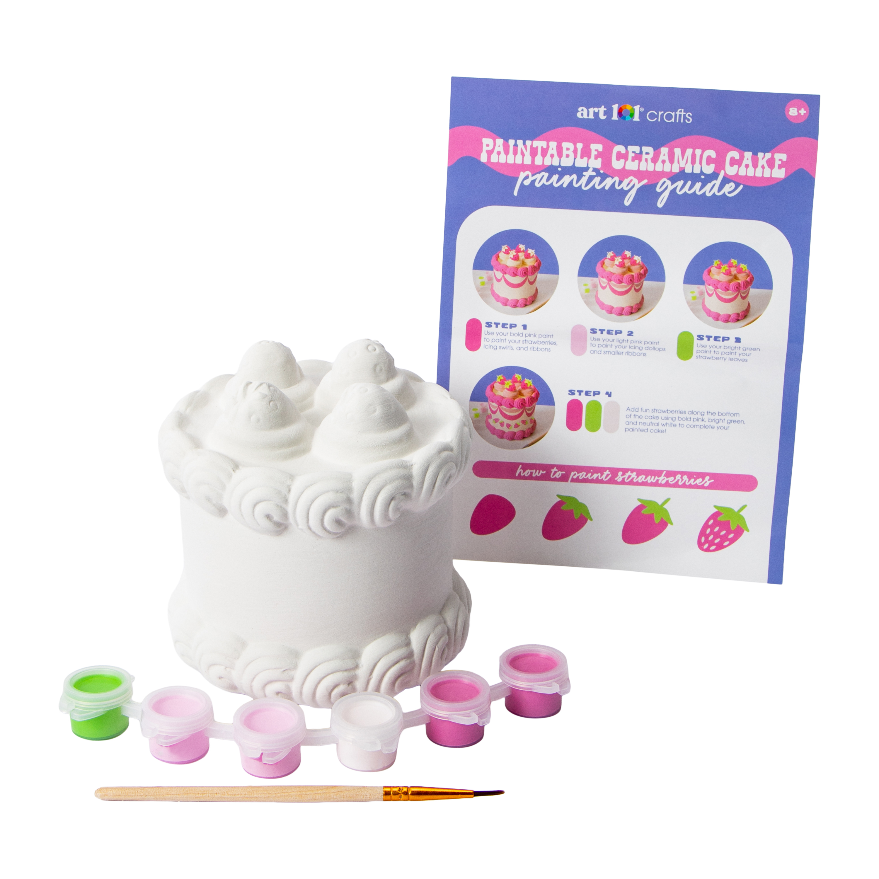 Art 101® Crafts Paintable Ceramic Dessert Set