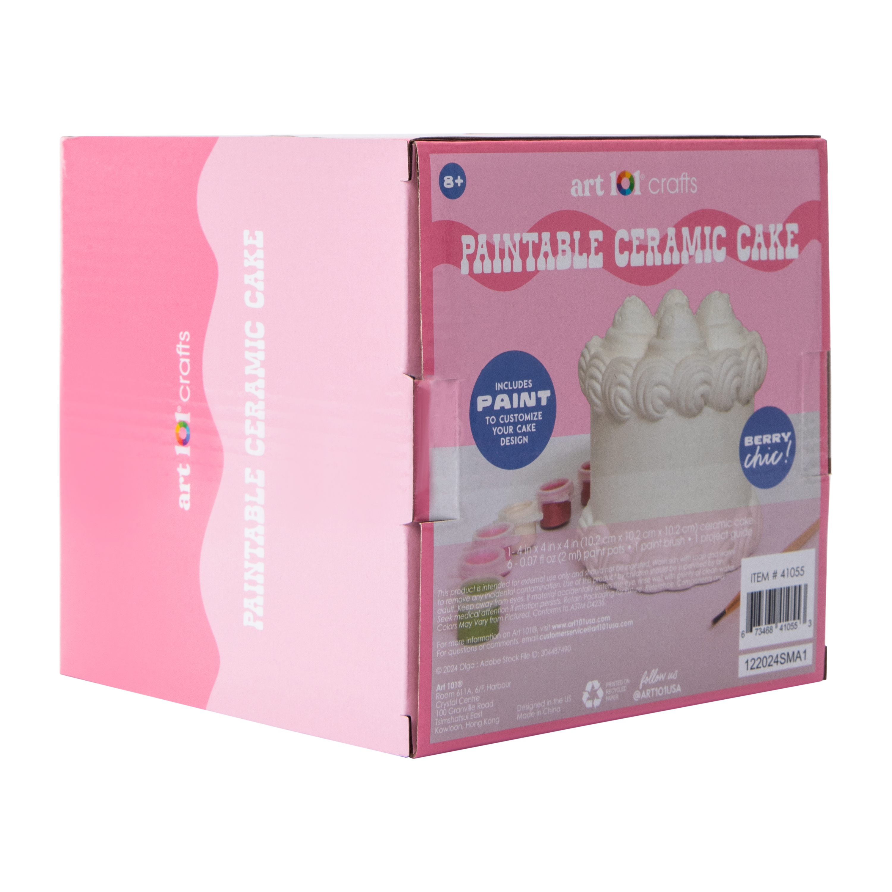 Art 101® Crafts Paintable Ceramic Dessert Set