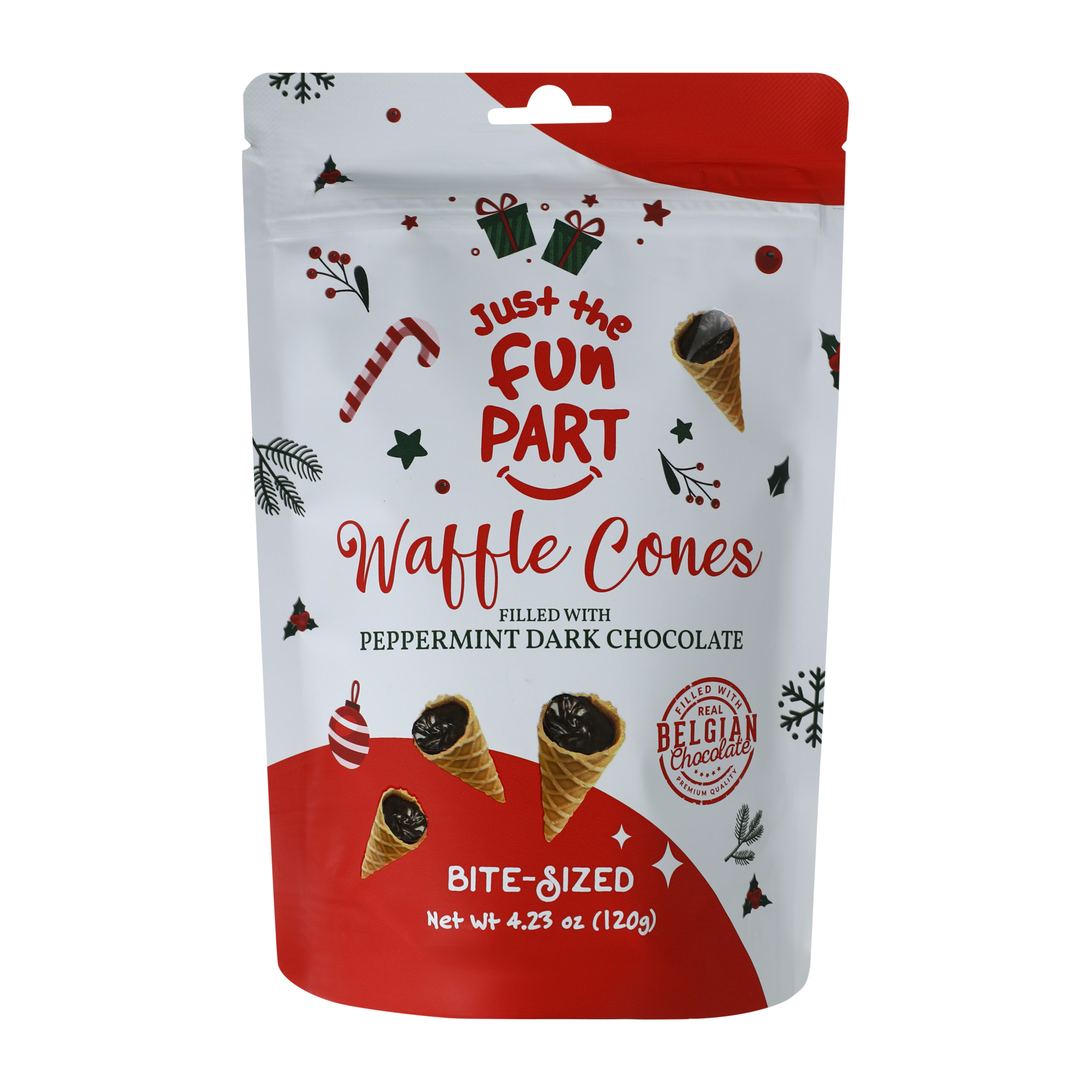 Just The Fun Part Bite-Sized Filled Waffle Cones 4.23oz