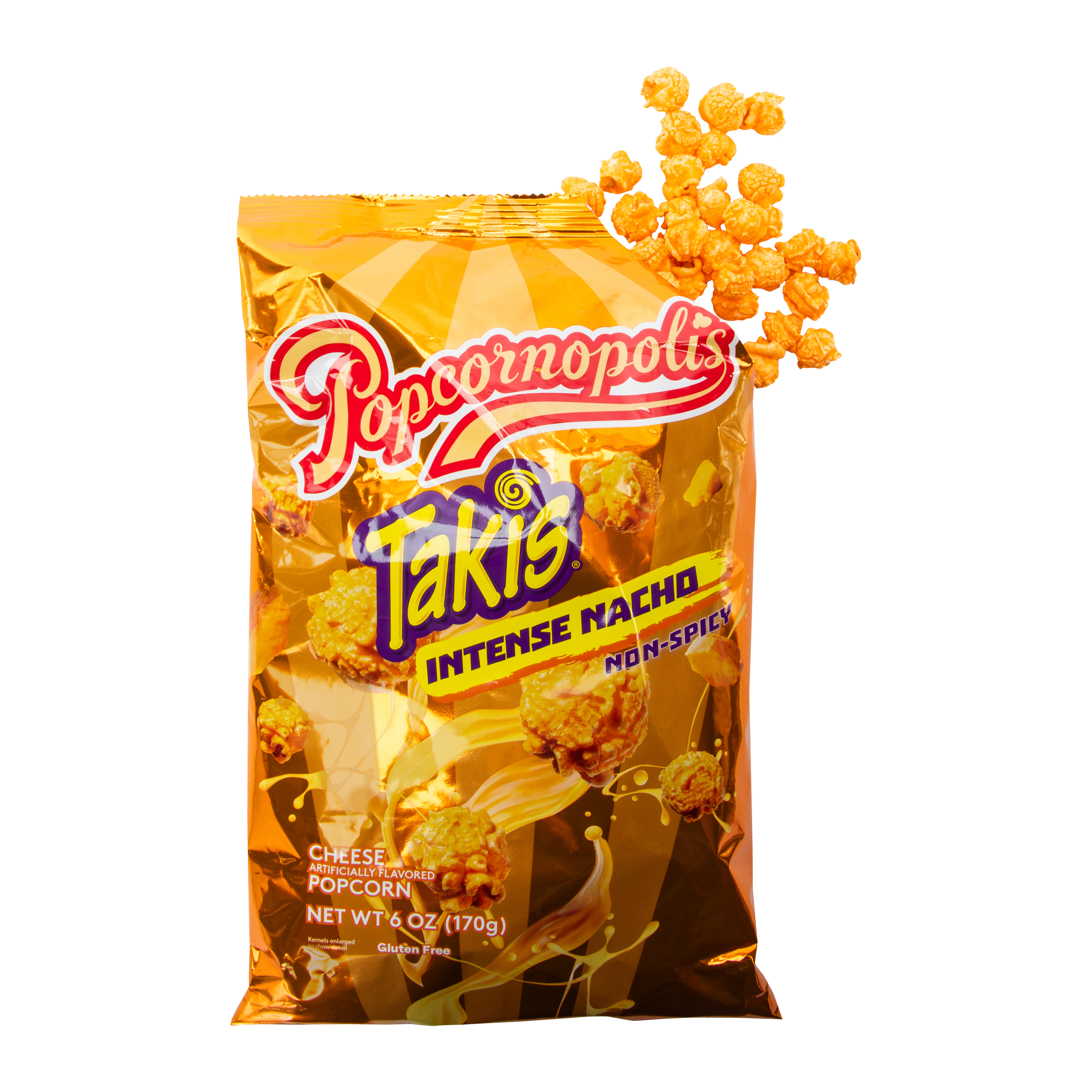 Popcornopolis® x Takis® Popcorn 6oz - Non-Spicy Intense Nacho