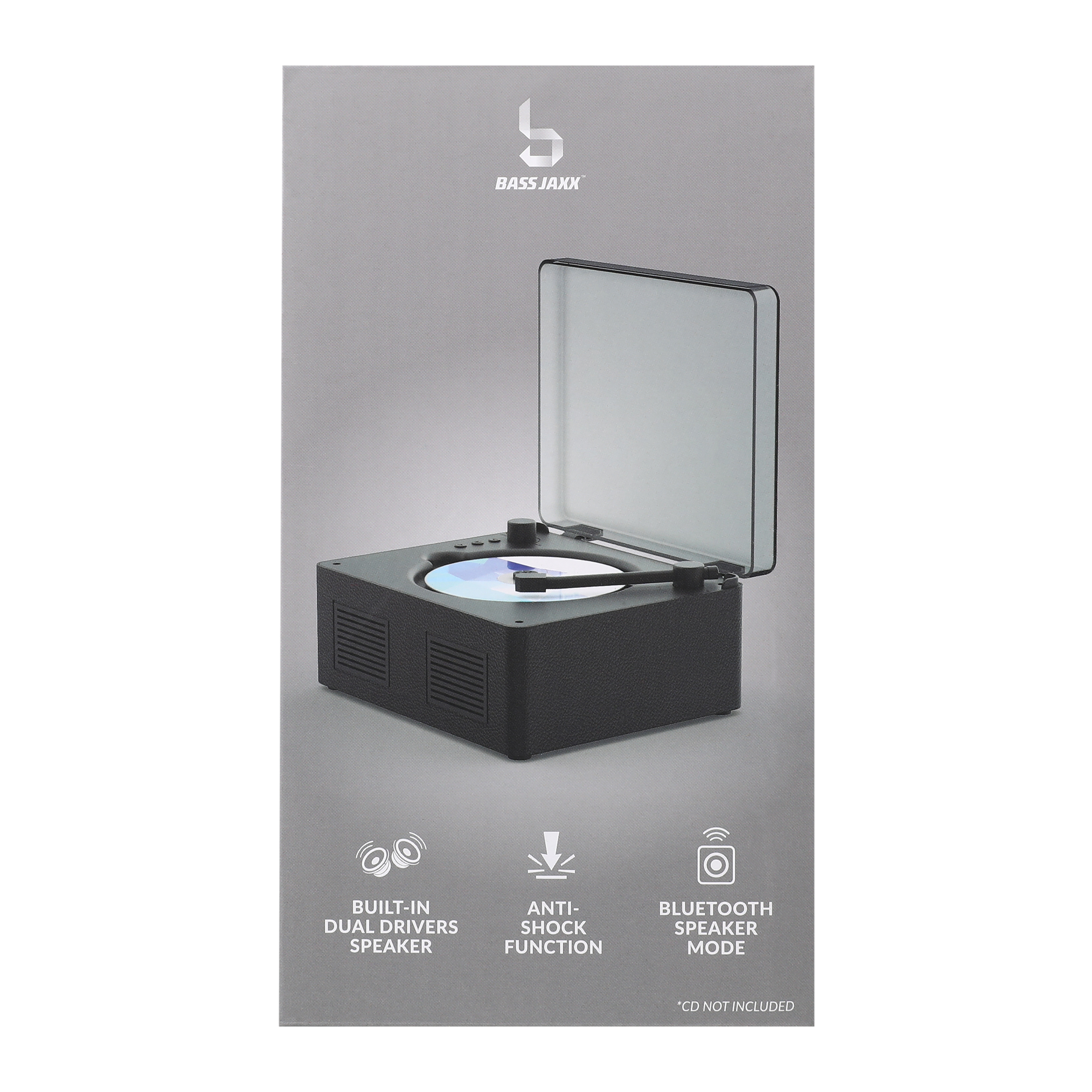 Bass Jaxx™ CD Player With Bluetooth® Compatibility