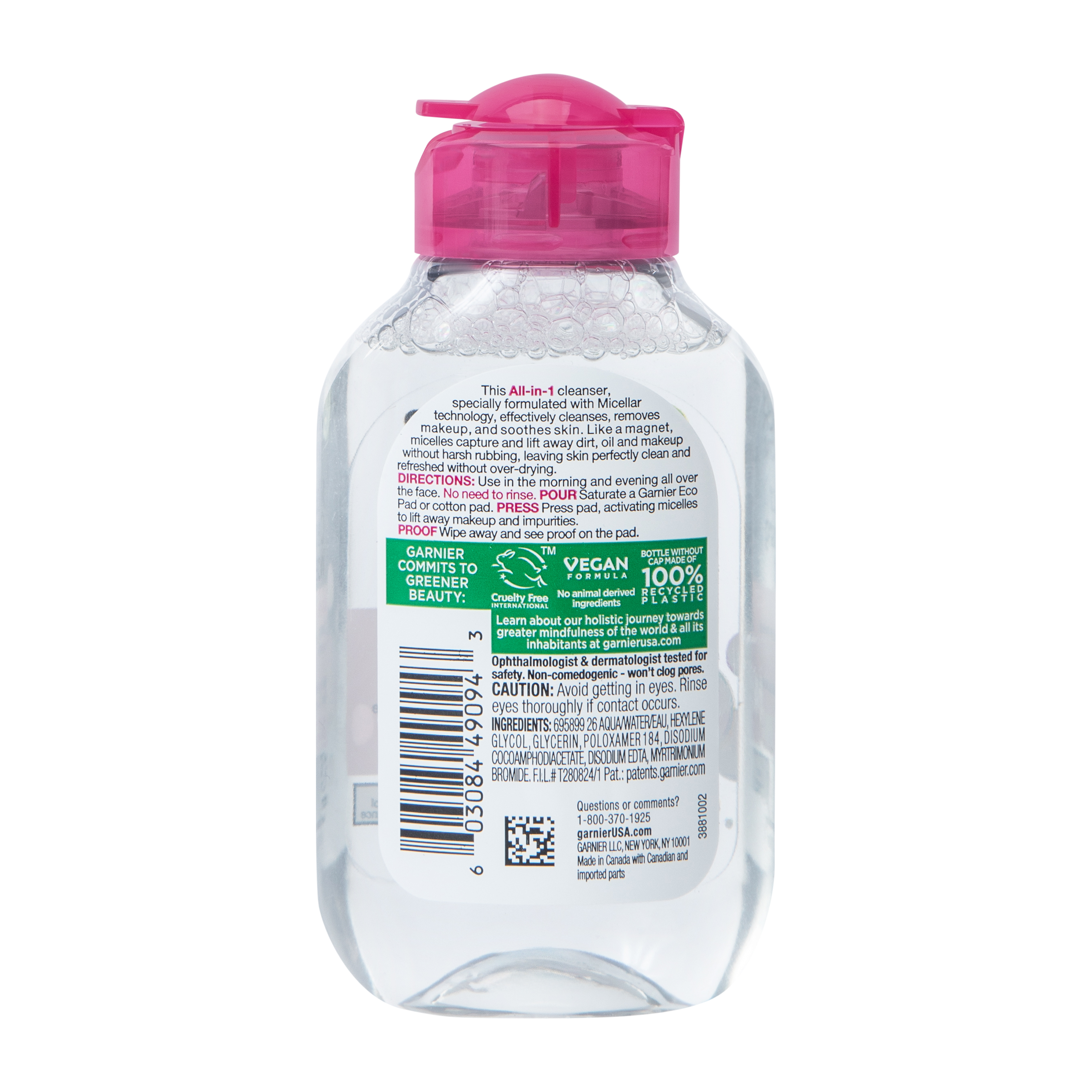 Garnier Skin Active Micellar Cleansing Water 3.4oz