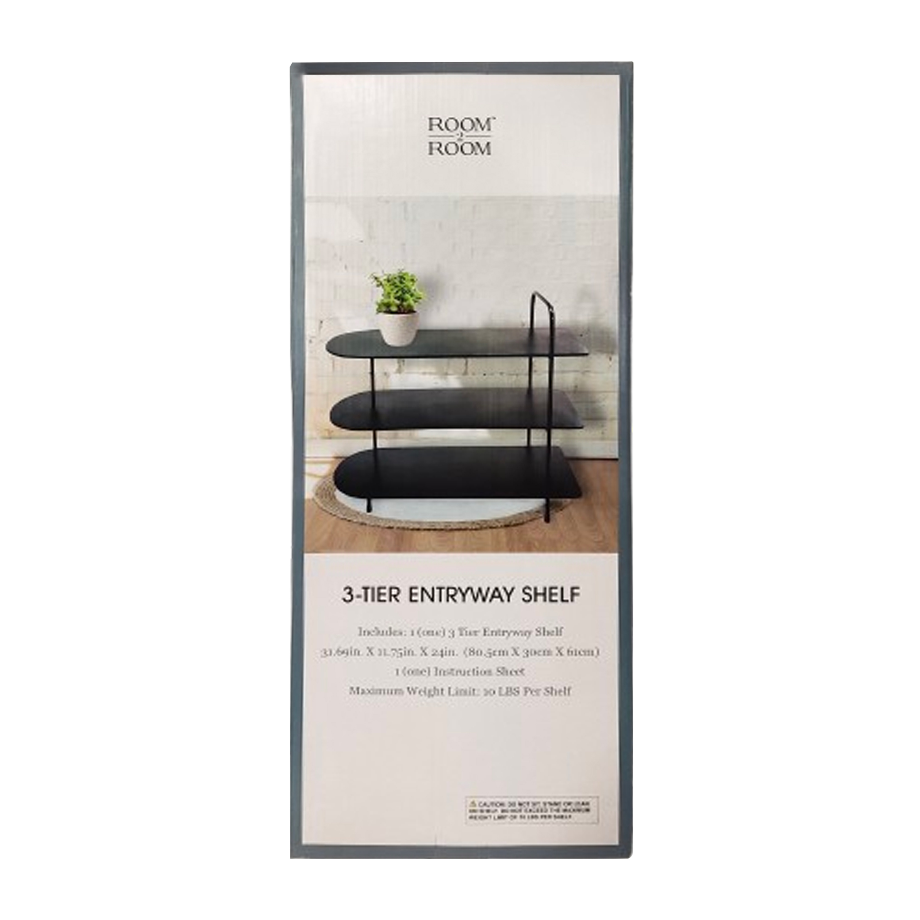 3-Tier Entryway Shelf