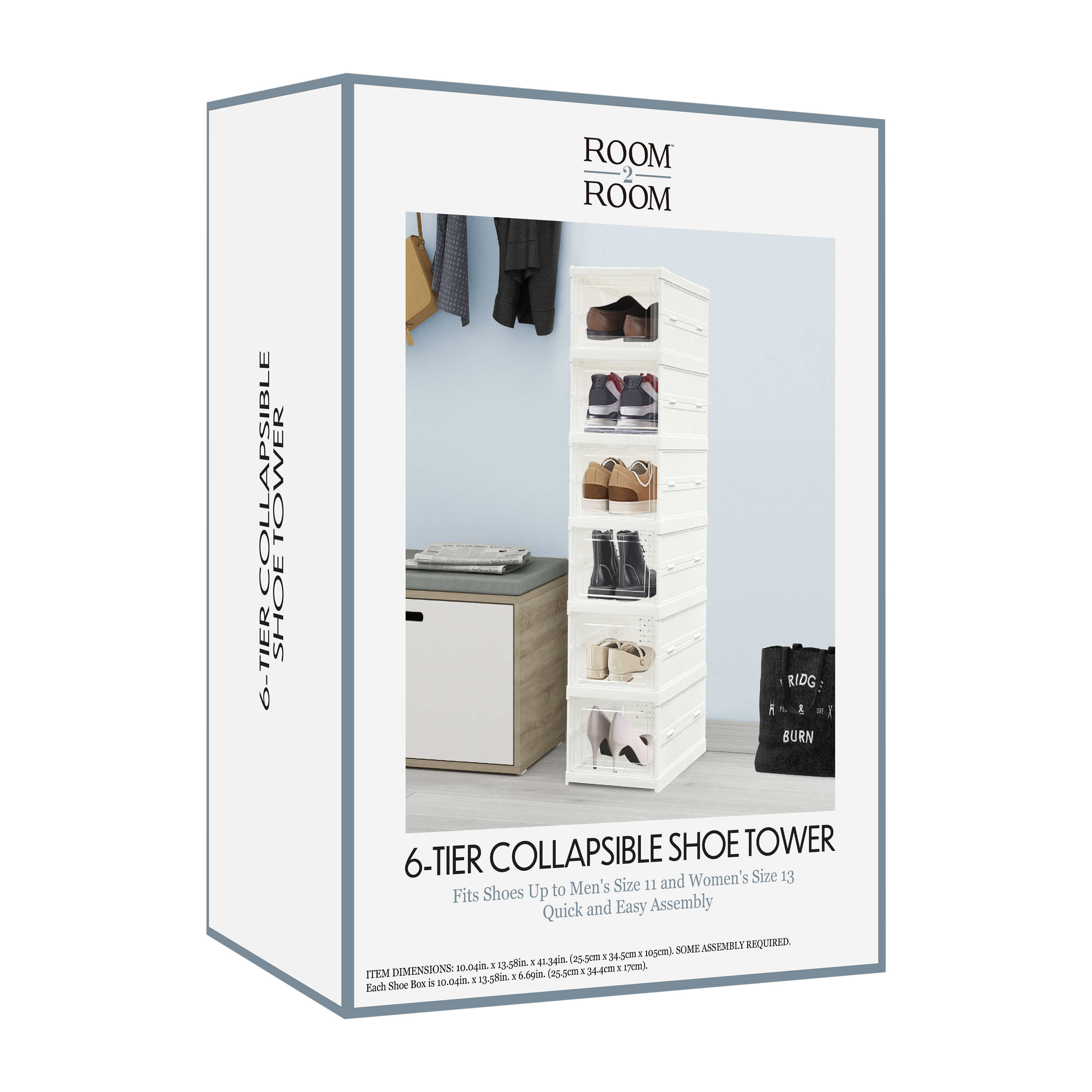 6-Tier Collapsible Shoe Tower