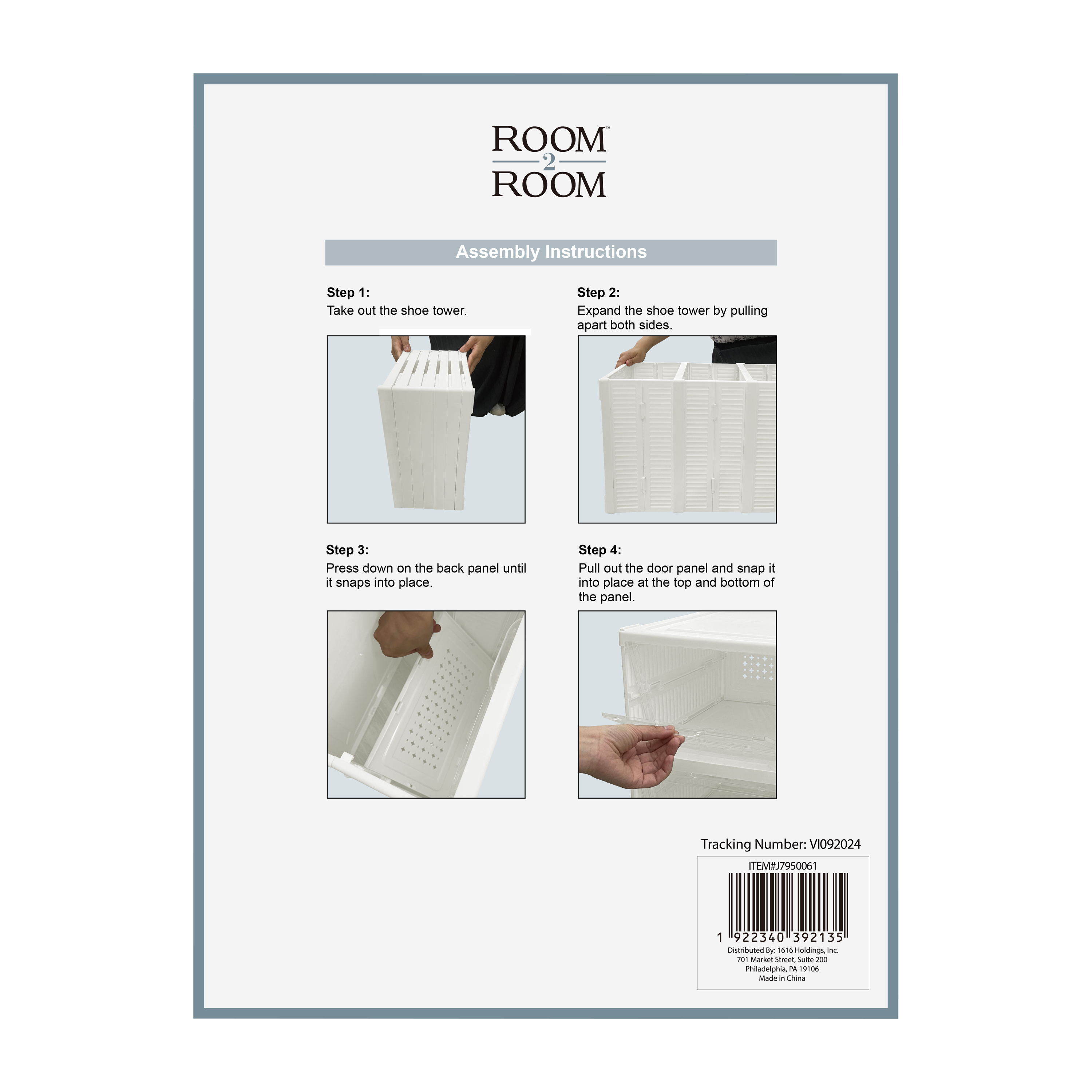 6-Tier Collapsible Shoe Tower