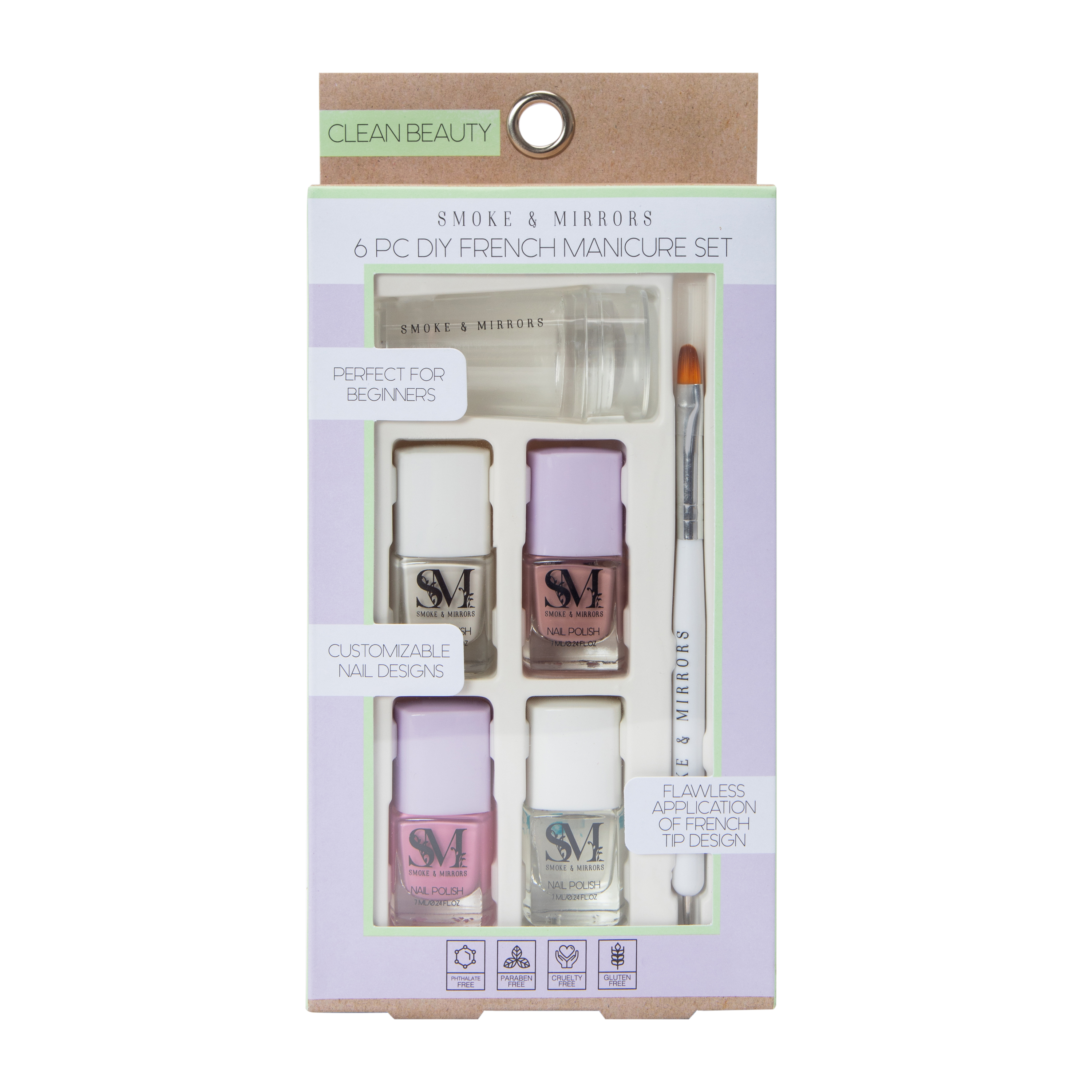 Smoke & Mirrors DIY French Manicure Set 6-Count