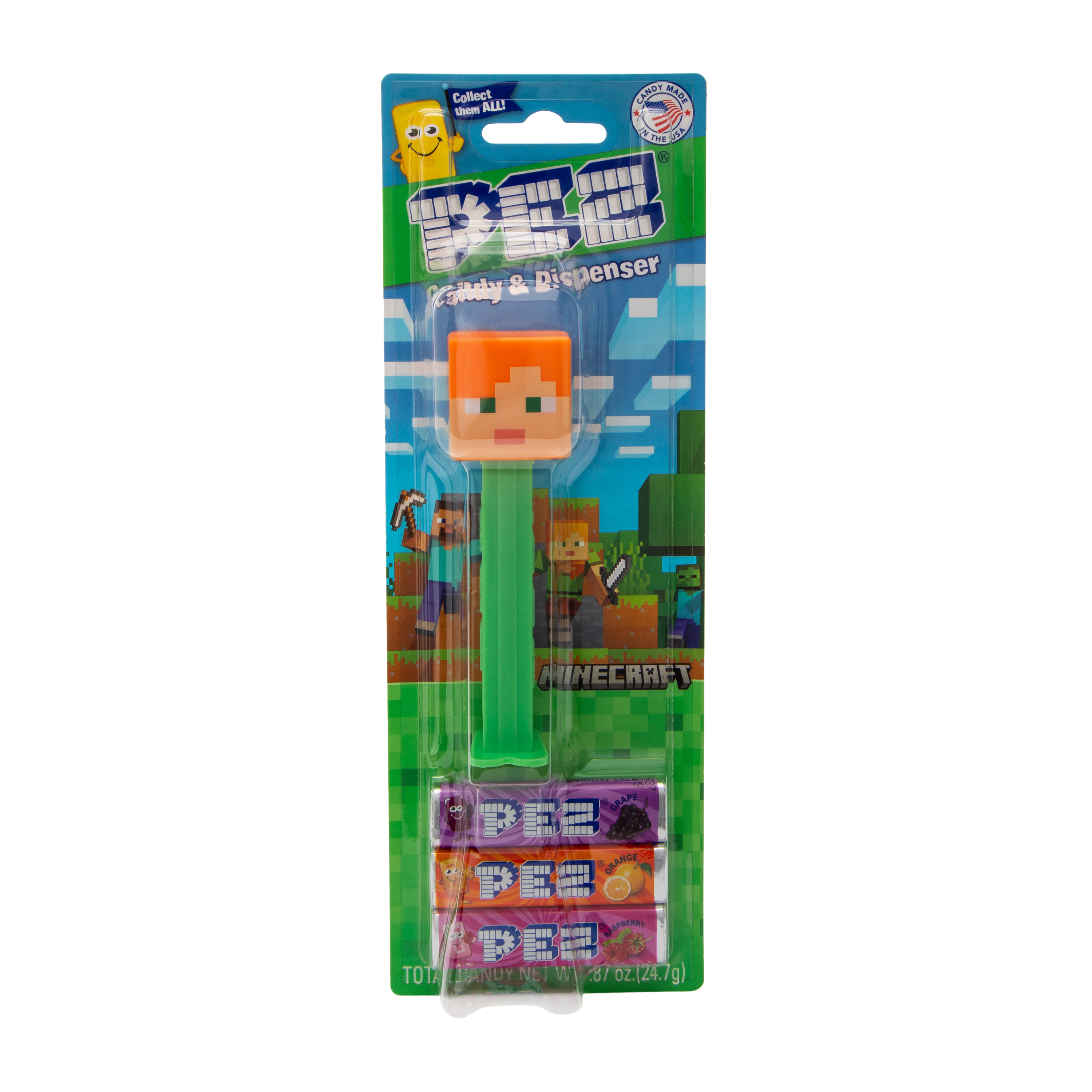 Minecraft PEZ Dispenser With Candies