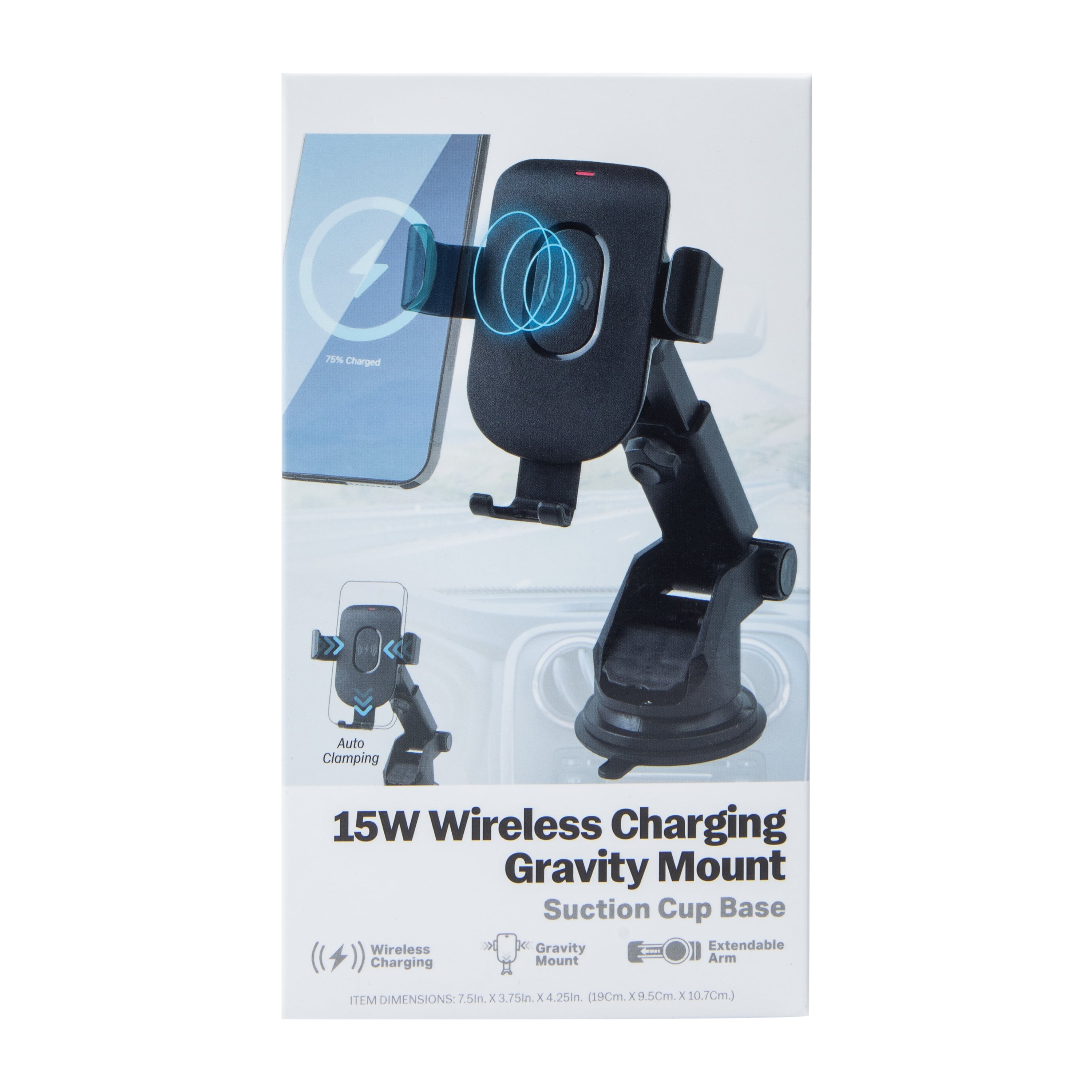 Cargador Inalambrico 15W Con Sujecion Por Gravedad 2