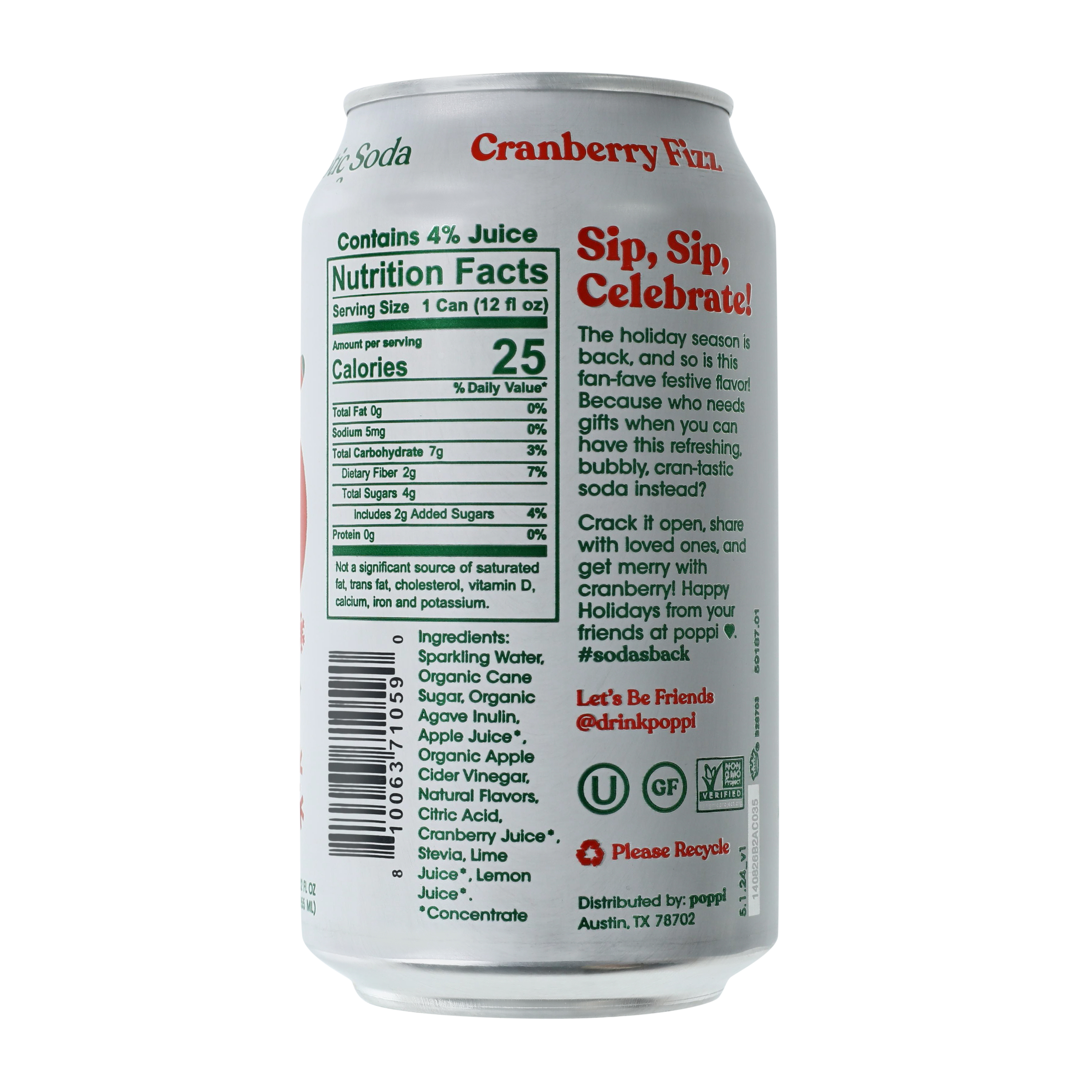 Poppi® Prebiotic Soda 12oz