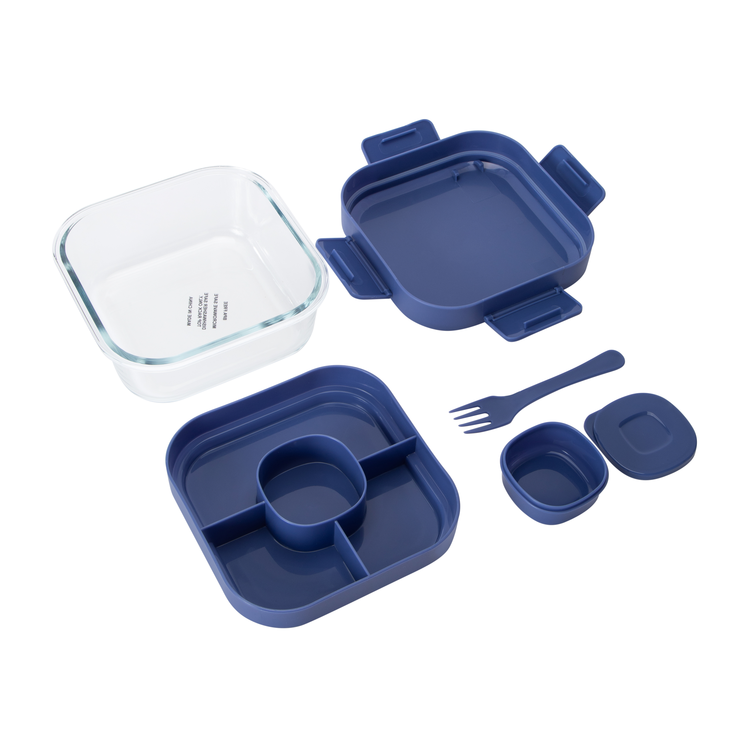 Glass Salad Container