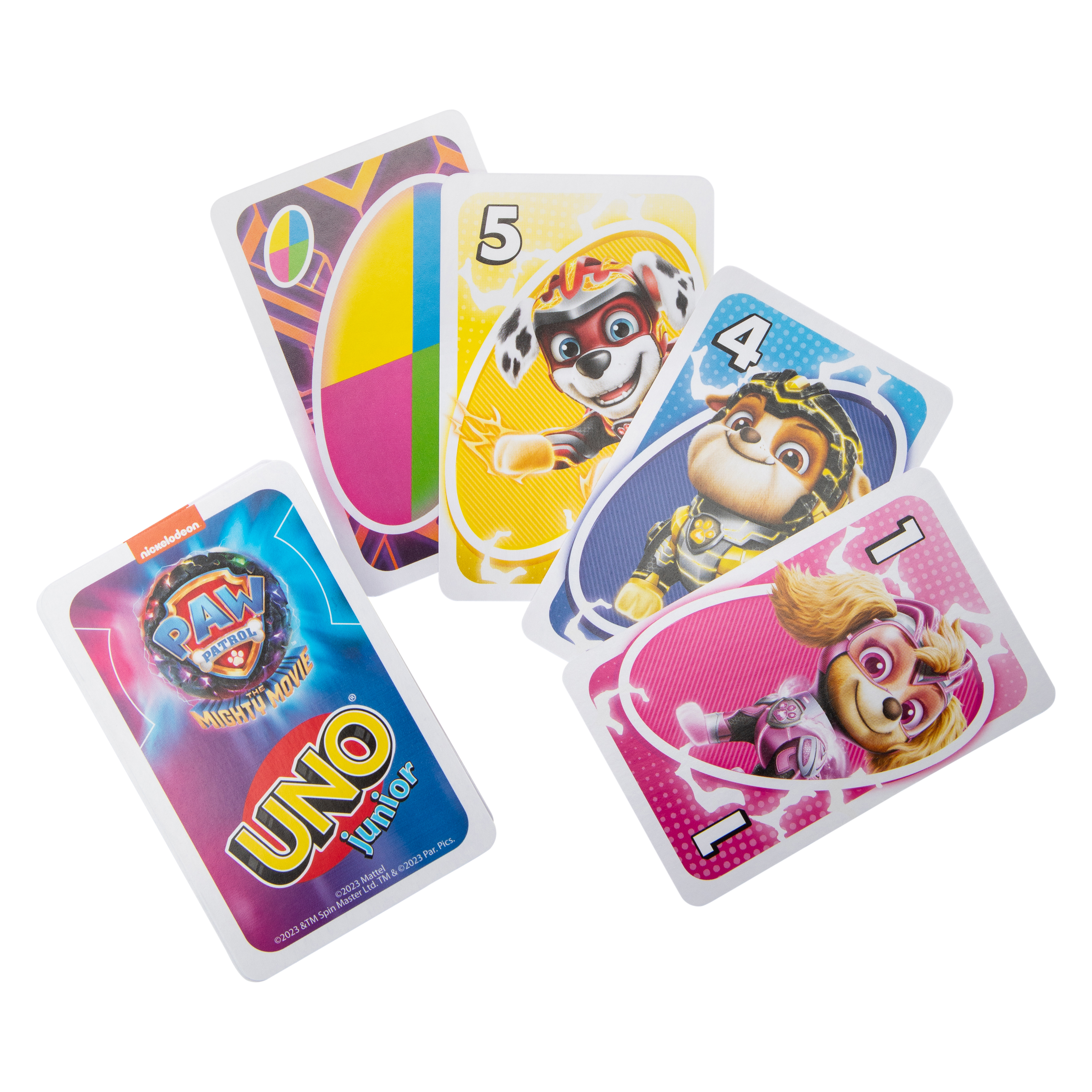 Uno Junior Paw Patrol The Mighty Movie Card Game