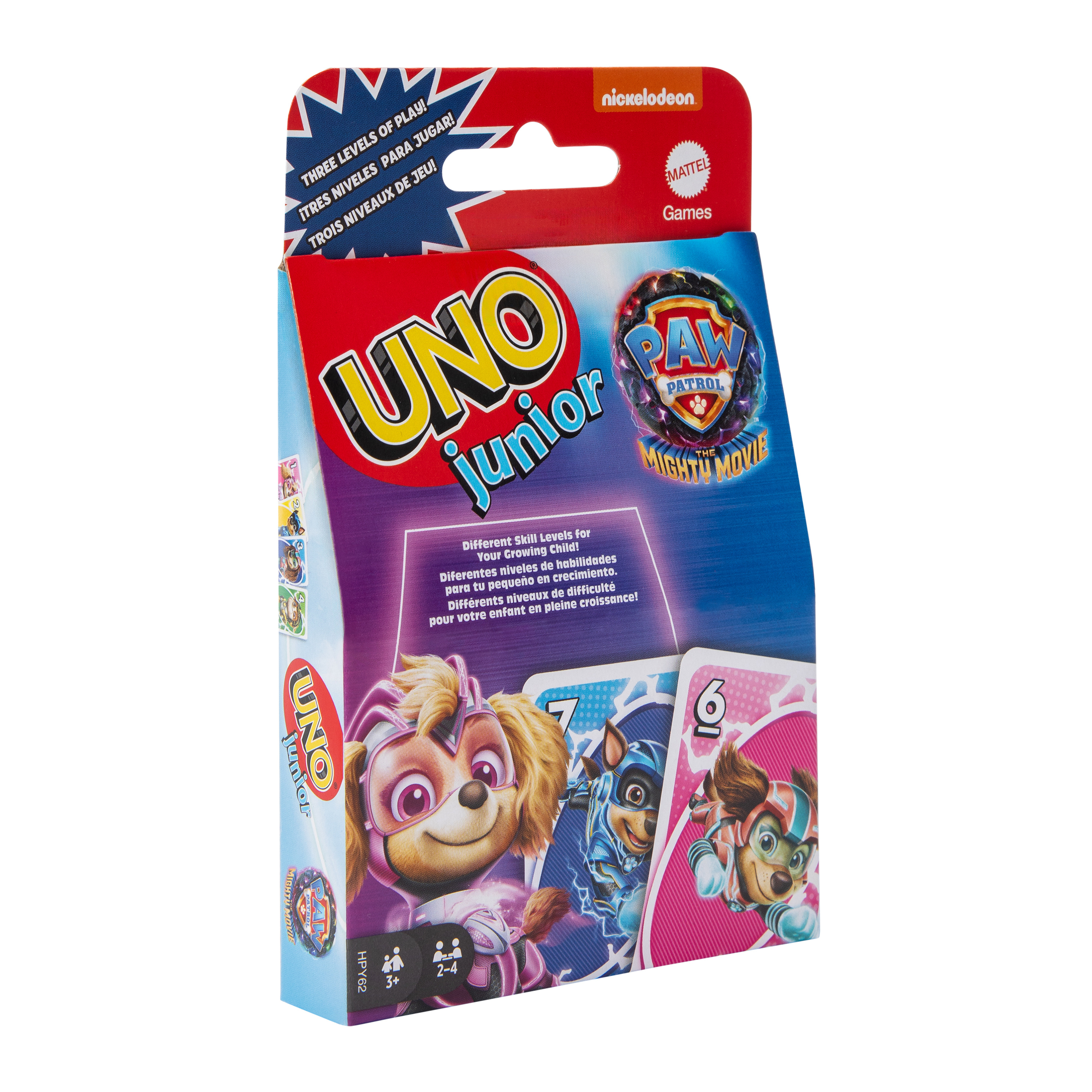 Uno Junior Paw Patrol The Mighty Movie Card Game