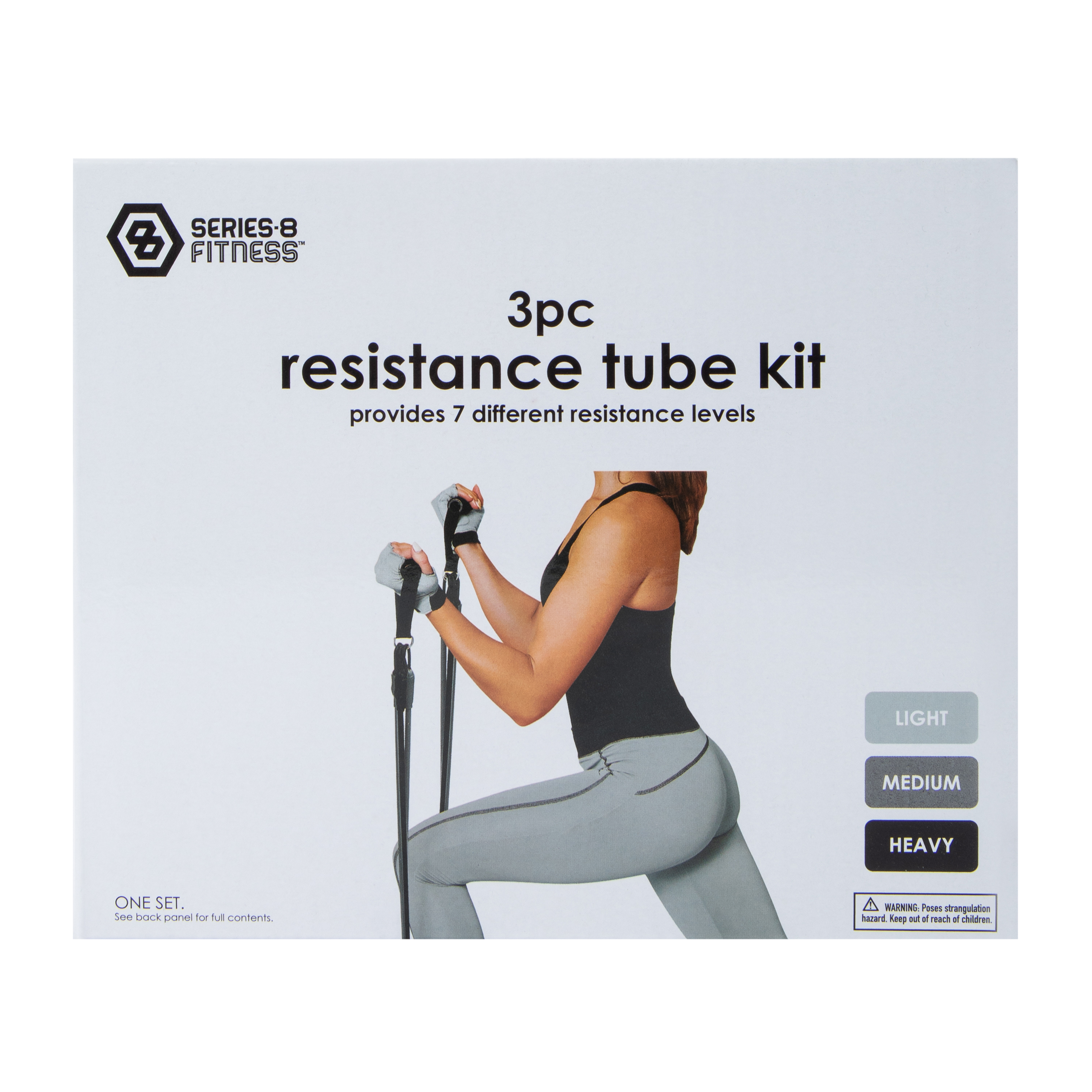 Series-8 Fitness™ Resistance Tube Kit 3-Piece